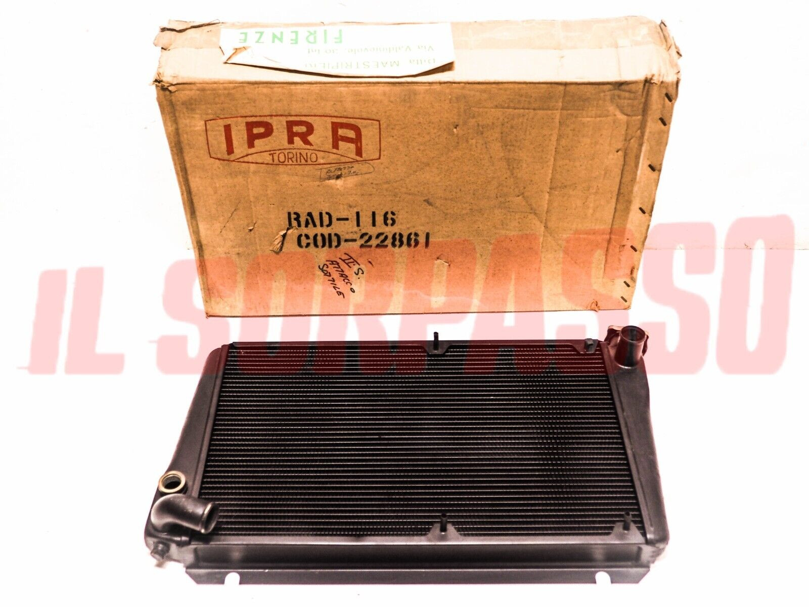RADIATORE ACQUA MOTORE ALFA ROMEO ALFETTA BERLINA - GTV 2 SERIE ORIGINALE IPRA