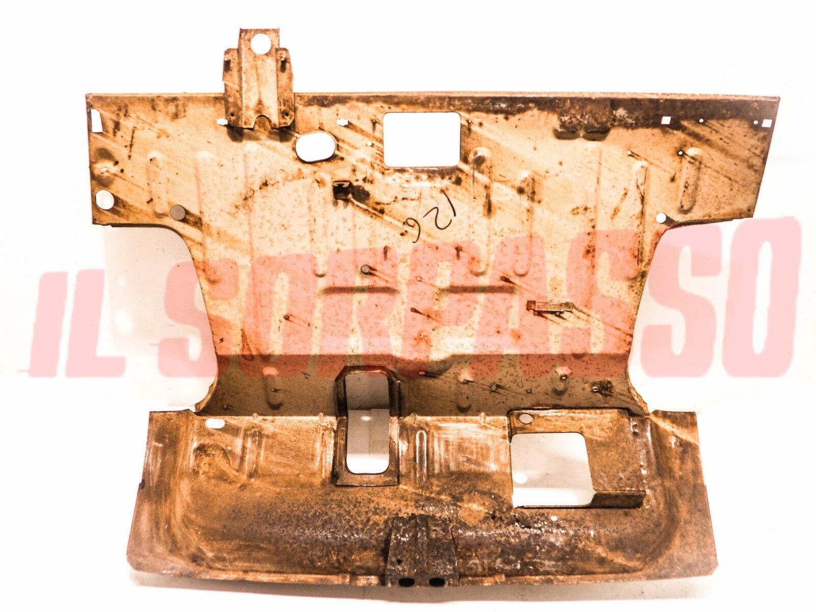 VASCA CULLA ANTERIORE VANO BATTERIA COMPLETA FIAT 126 TUTTI TIPI DA RIPARARE