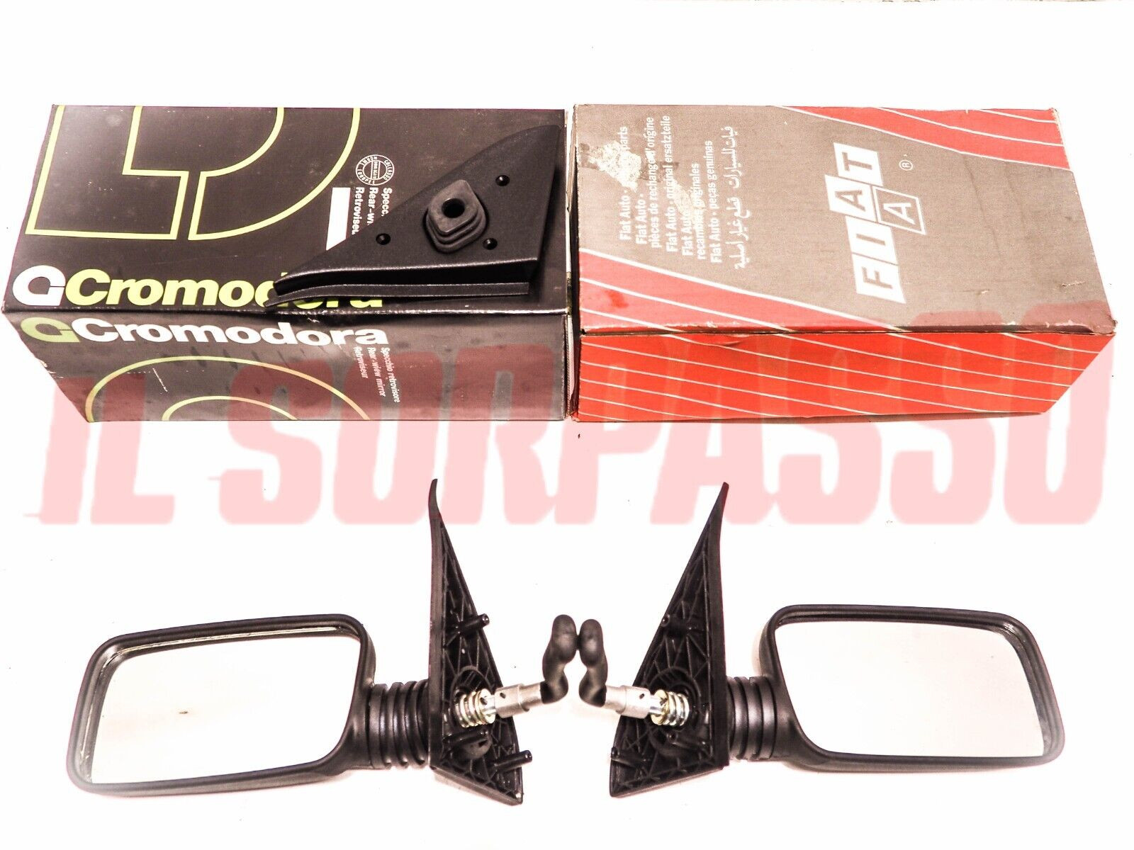 SPECCHIO SPECCHIETTO RETROVISORE DESTRO SINISTRO AUTOBIANCHI Y10 MK1 + TURBO