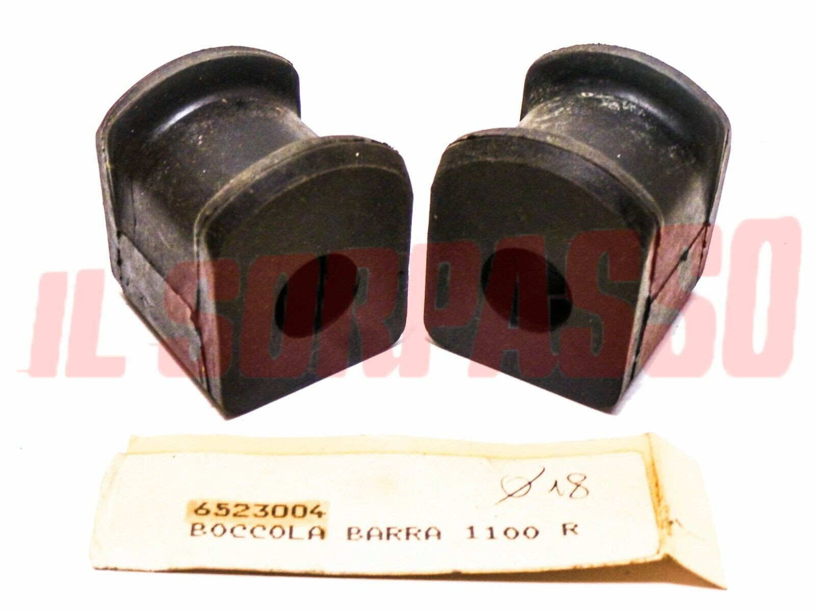 SUPPORTI TASSELLI BARRA STABILIZZATRICE POSTERIORE FIAT 1100 R   18 MM ORIGINALI