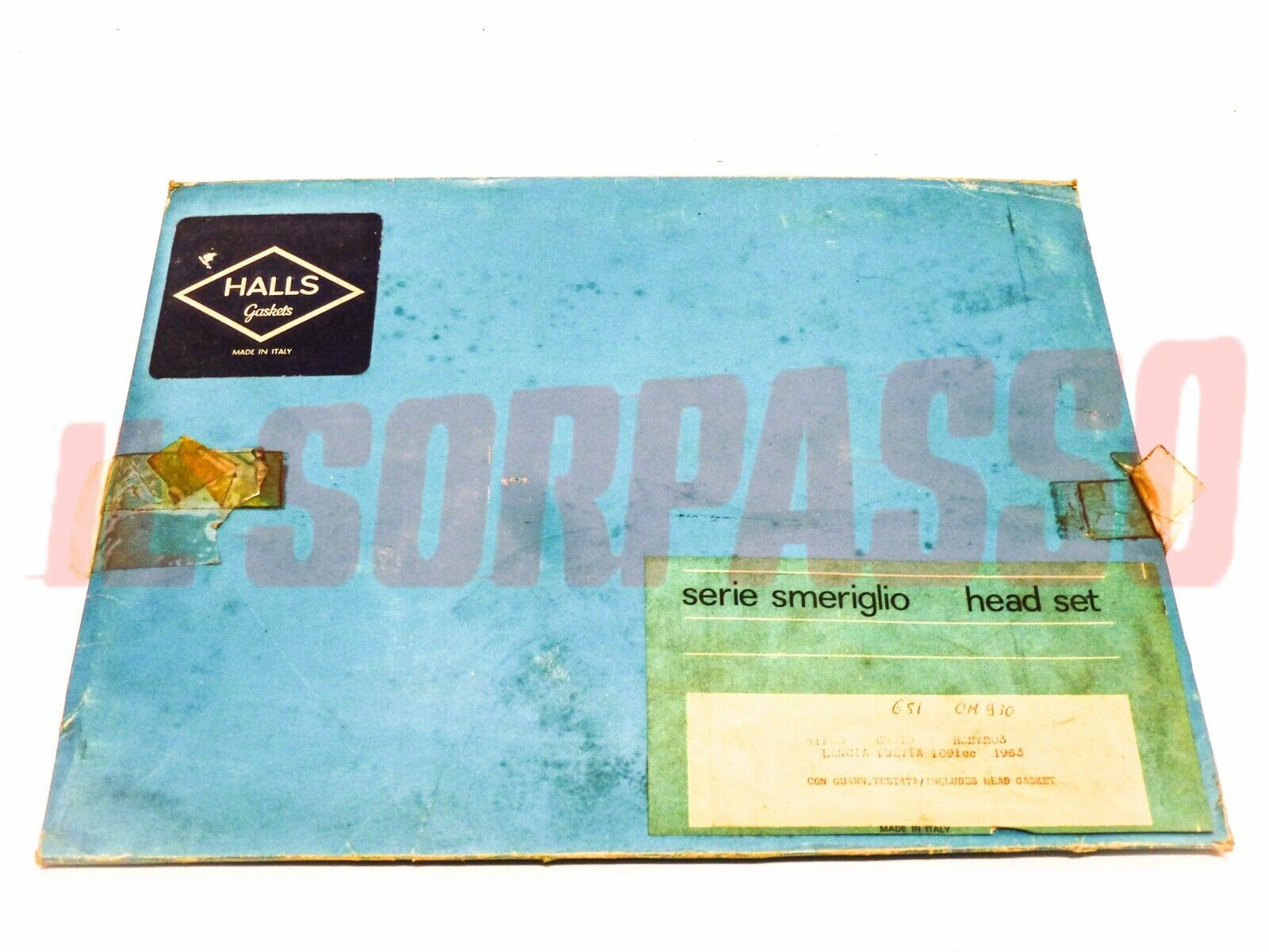 GUARNIZIONI SERIE SMERIGLIO + TESTA TESTATA LANCIA FULVIA BERLINA 1093 CC 1963