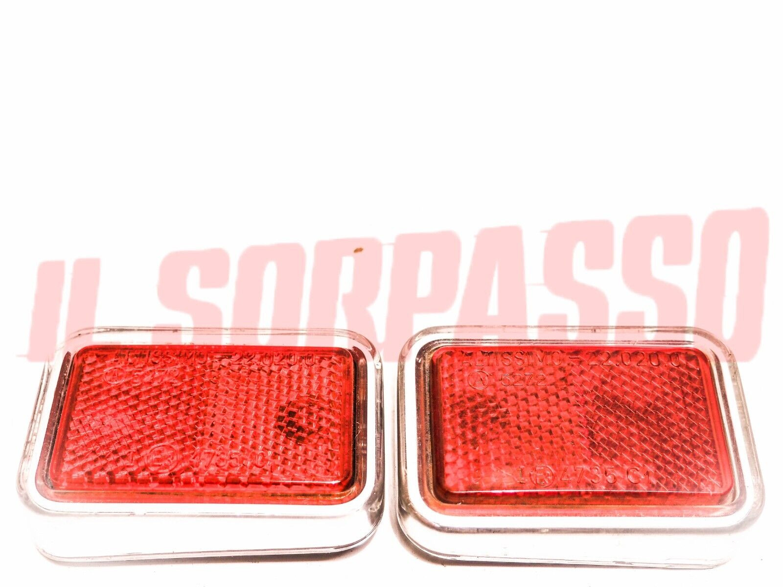 CATADIOTTRI CATARIFRANGENTI DESTRO + SINISTRO LANCIA FULVIA COUPE HF ALTISSIMO