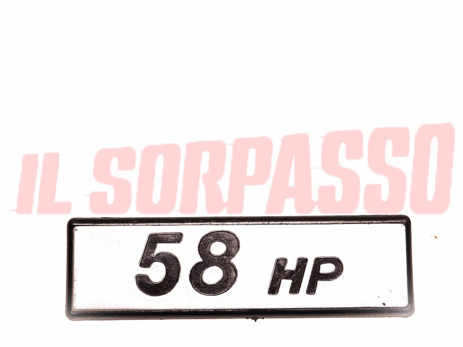 SCRITTA POSTERIORE RIVESTIMENTO POSTERIORE 58 HP AUTOBIANCHI A112 ABARTH