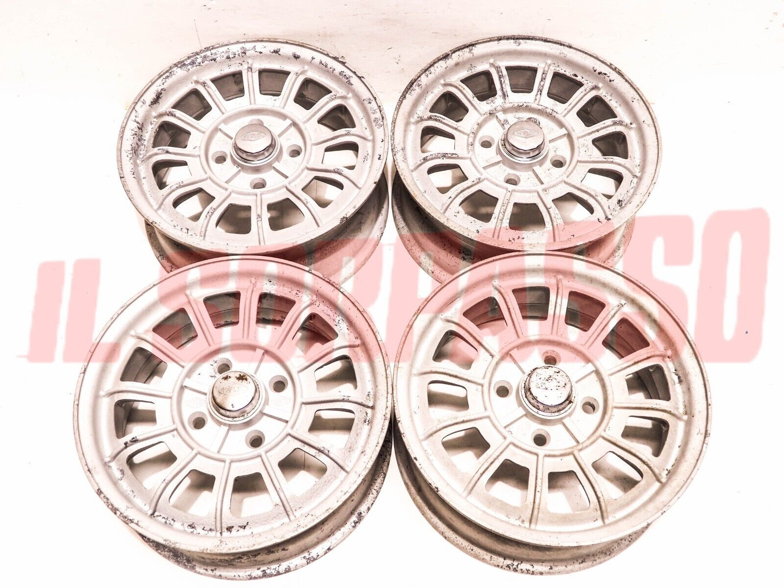4 CERCHI RUOTA IN LEGA FPS 5,5 x 14 ALFA ROMEO ALFETTA GIULIETTA FIAT 131 BETA