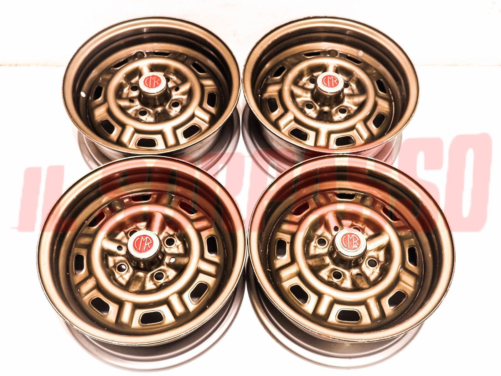 CERCHI RUOTA SCAMPANATI 5,5 x 13 CMR A112 ABARTH FIAT 124 850 SPIDER 128 127 131