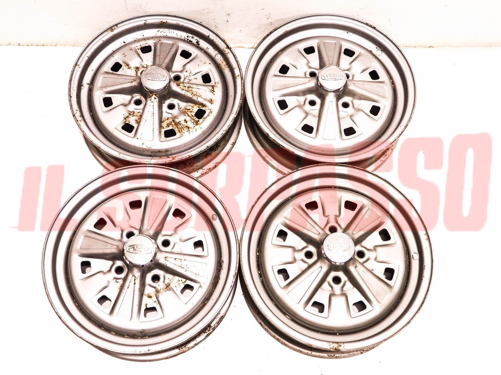 CERCHI RUOTA 4 x 13 FERGAT A112 ABARTH FIAT 124 850 COUPE SPIDER 128 127 SPORT