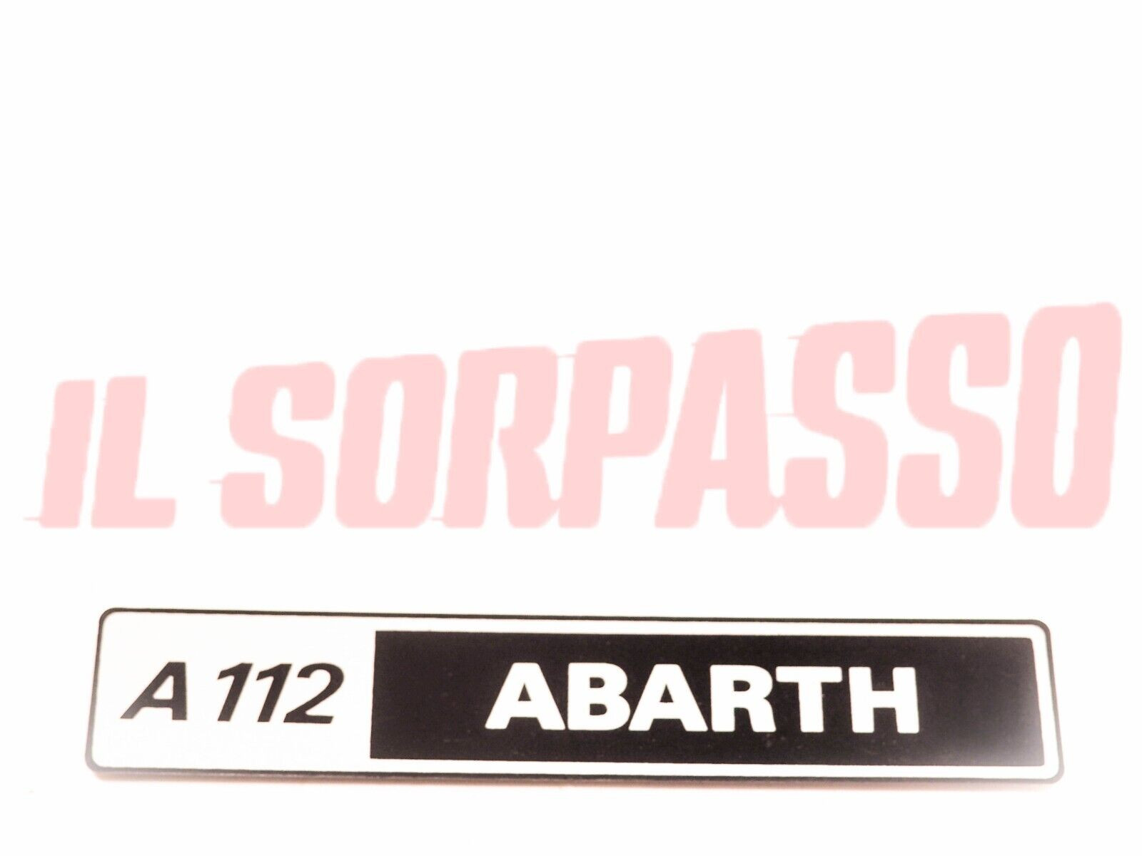 SCRITTA POSTERIORE MODANATURA FANALE AUTOBIANCHI A112 ABARTH 5 SERIE ORIGINALE