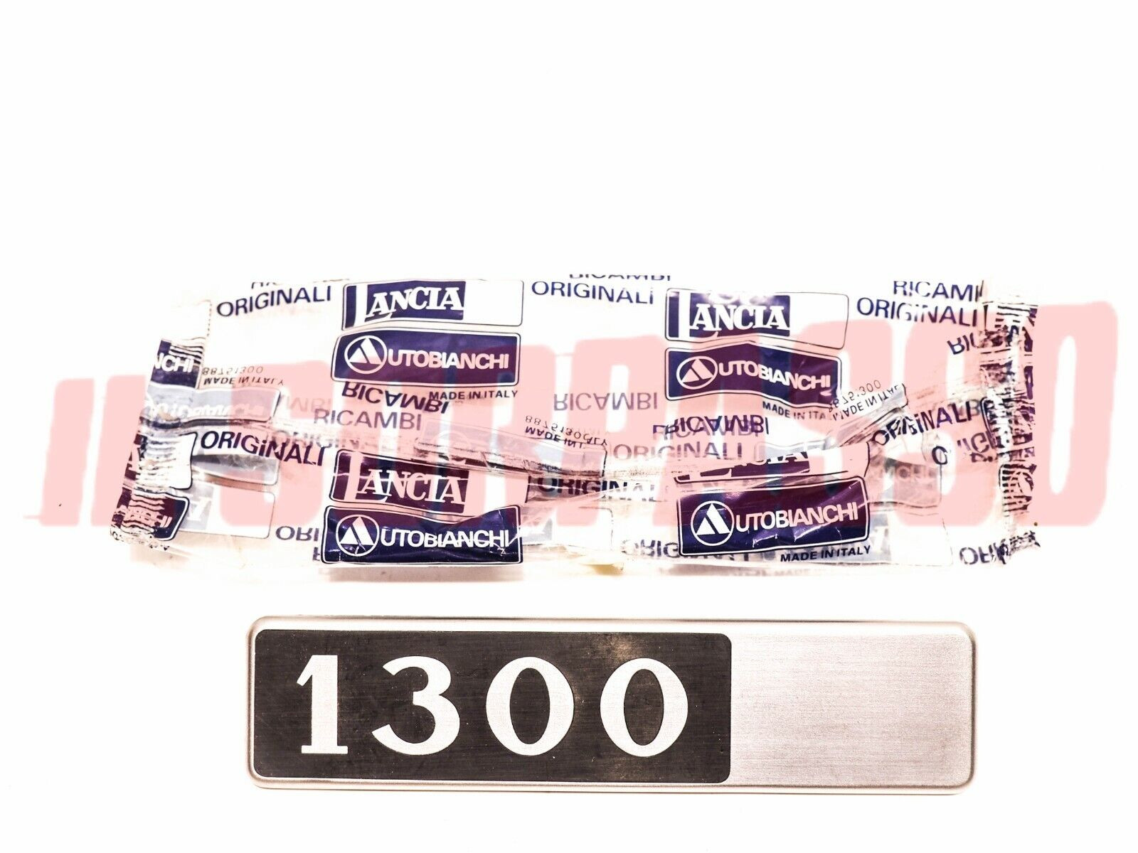 SCRITTA SIGLA POSTERIORE 1300 LANCIA BETA BERLINA - COUPE ORIGINALE ALLUMINIO
