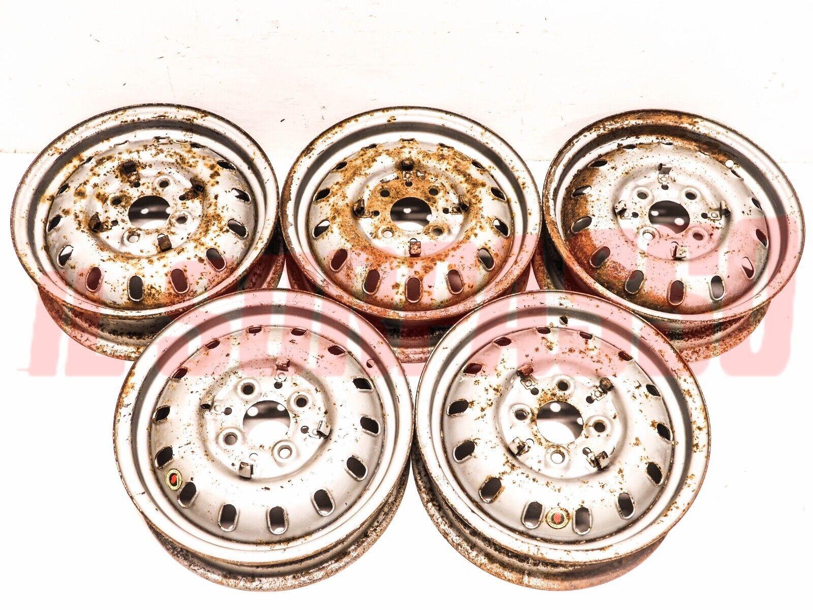 CERCHI RUOTA BORRANI 4 x 13 FIAT 850 FUORISERIE 1000 ABARTH ORIGINALI