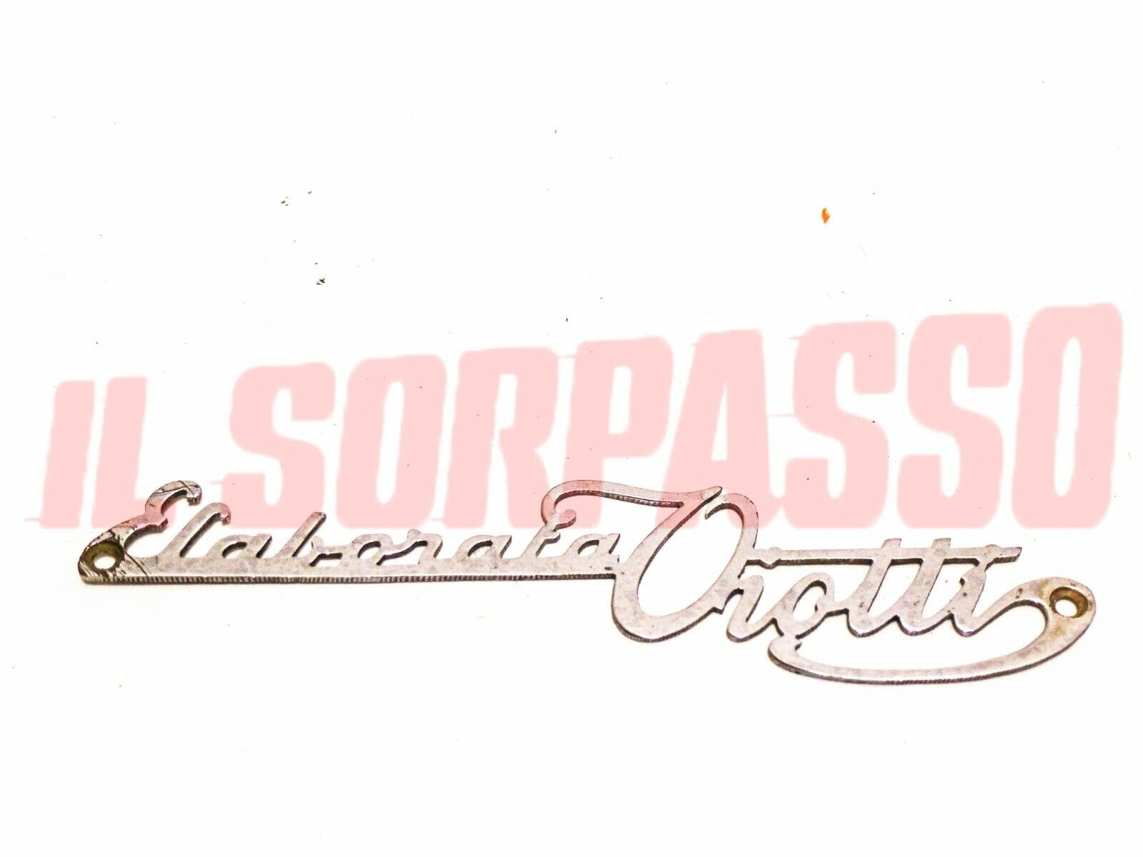 STEMMA FREGIO SCRITTA FIAT 600 ELABORATA VIOTTI  ORIGINALE 