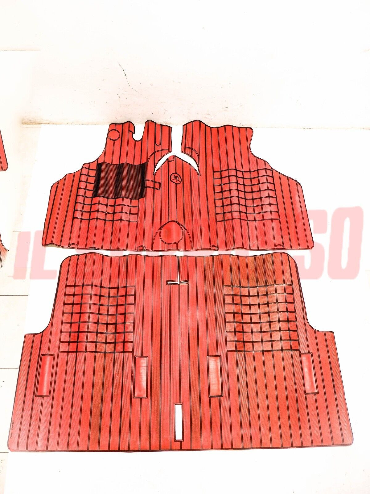 SOPRA TAPPETI GOMMA INTERNI ROSSI E NERI INNOCENTI MINI MINOR COOPER ORIGINALI