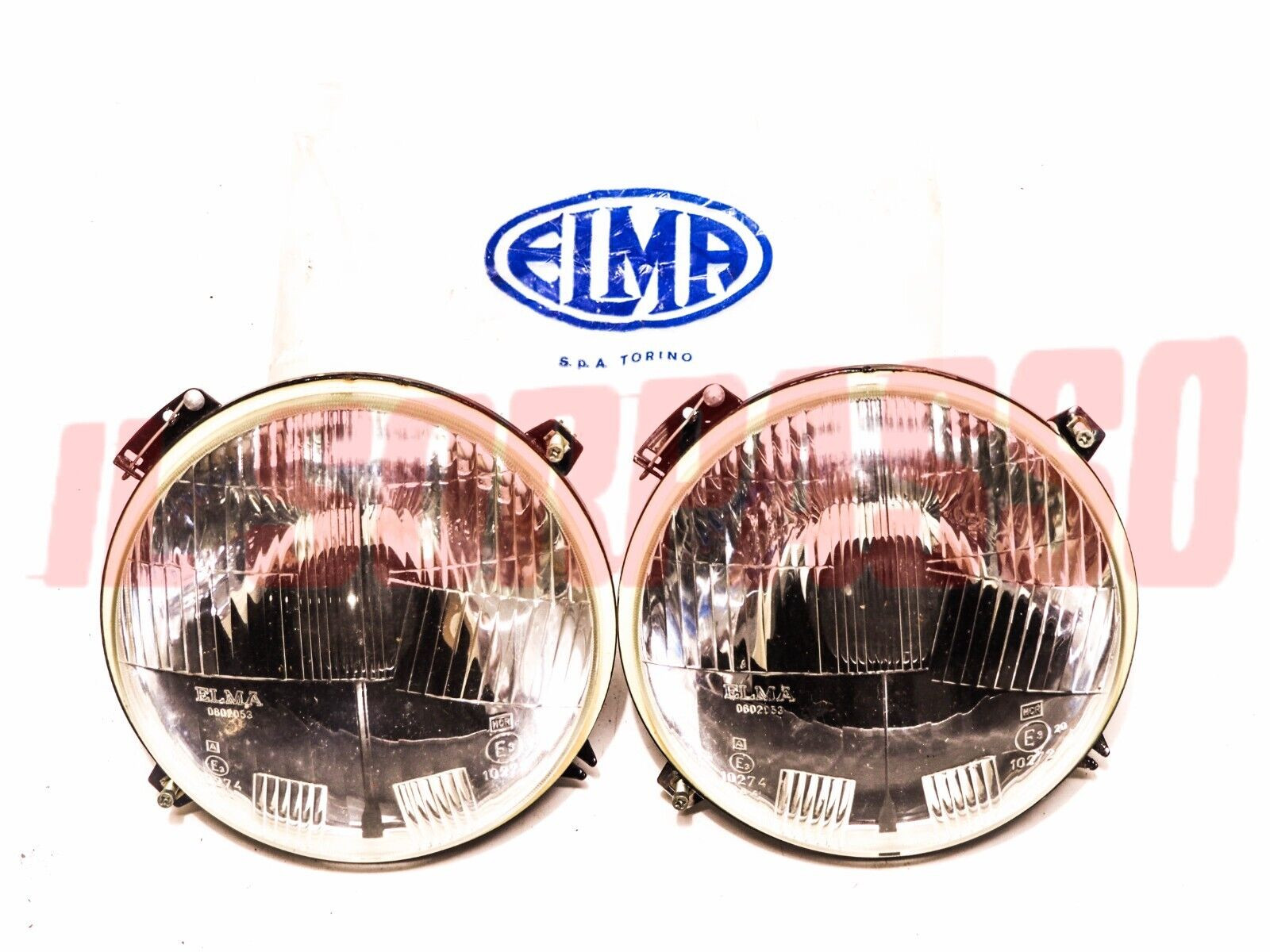 GRUPPI OTTICI FANALI FARI FIAT 850 SPECIAL COUPE 1100 D R 124 238 MINI ELMA H4