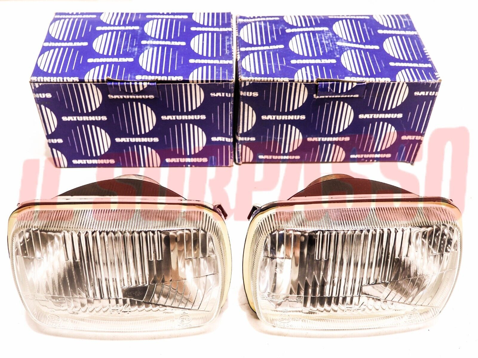 GRUPPI OTTICI FANALI FARI FIAT 126 127 128 BERLINA SENZA POSIZIONE H4 SATURNUS