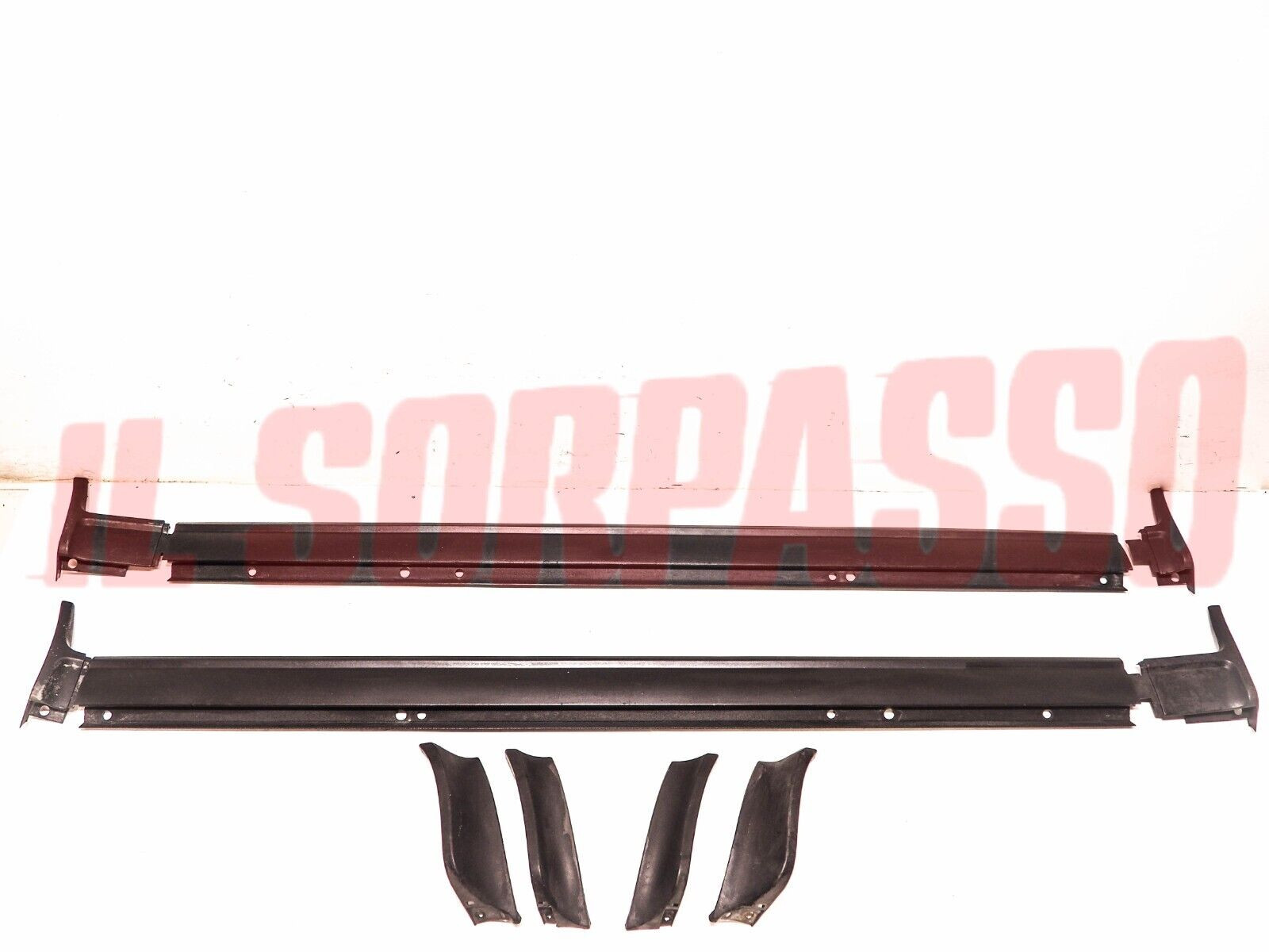 MODANATURE PROFILI  SOTTOPORTA + TERMINALI ALFA ROMEO ALFA SUD BERLINA ORIGINALI