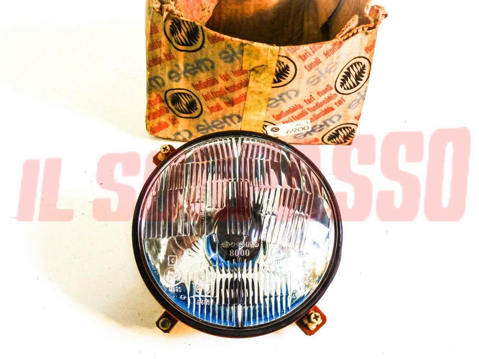 GRUPPO OTTICO FANALE FARO FIAT 124 SPECIAL + TI DAL 7.72 ORIGINALE SIEM