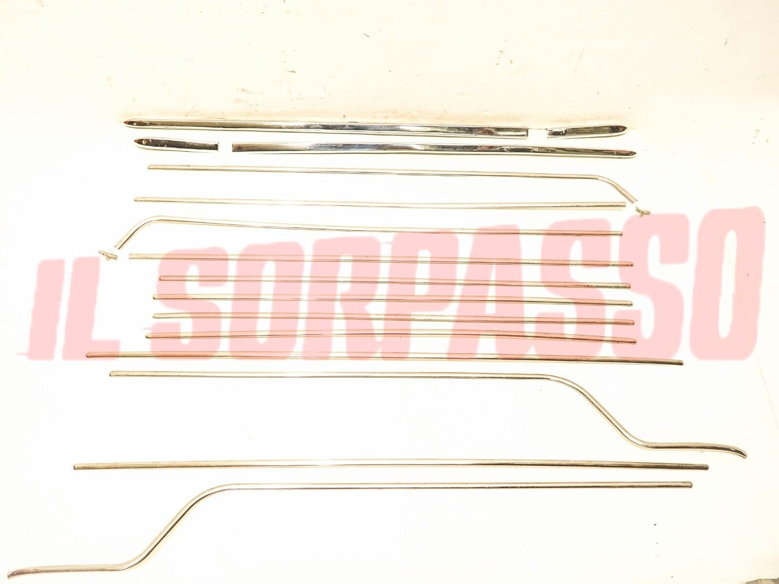 MODANATURE KIT PROFILI PARAFANGHI + PORTE FIAT 1100 103 H LUSSO ORIGINALI