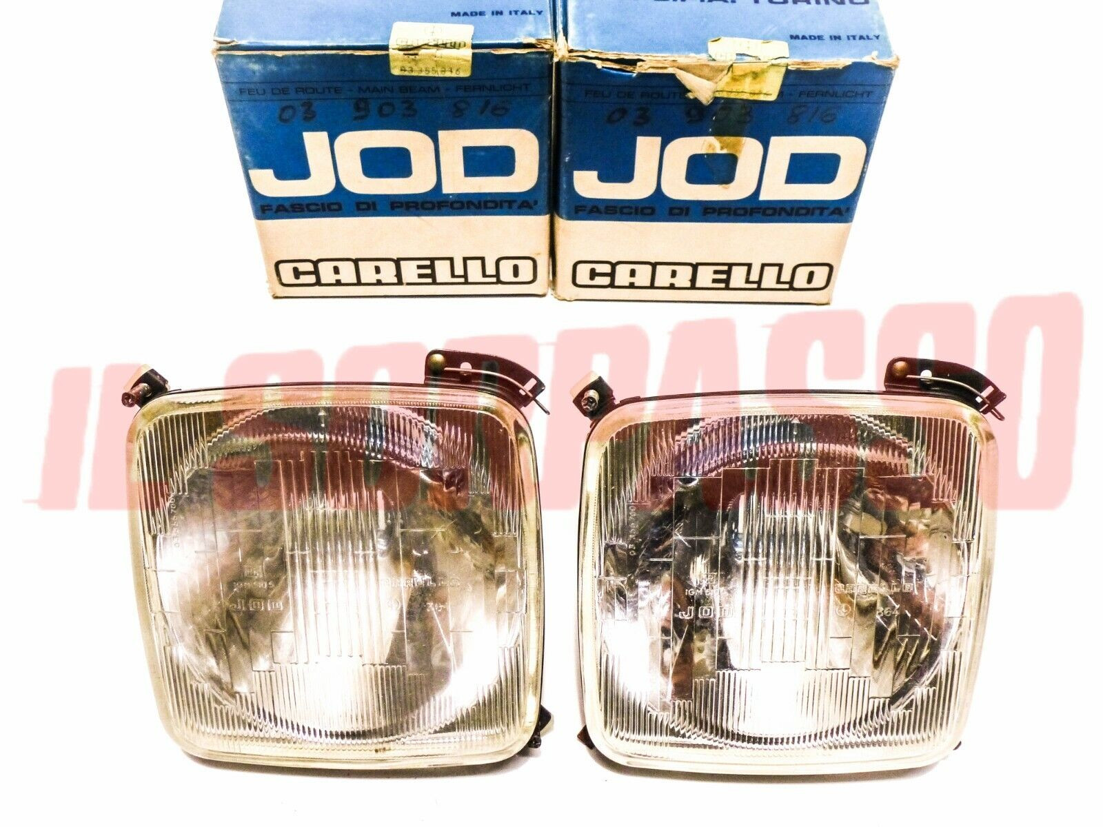 GRUPPI OTTICI FANALI FARI SENZA OSCURATORE JODIO FIAT 125 BERLINA 1 S CARELLO