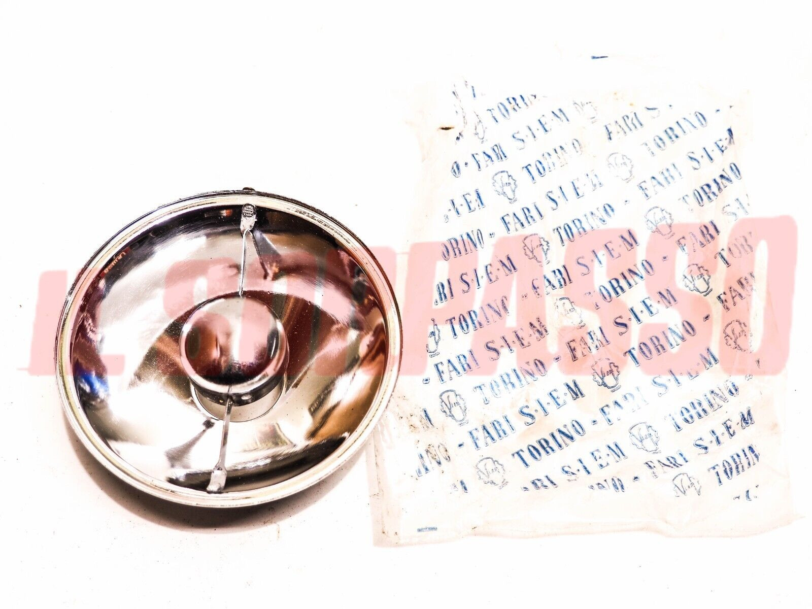 PARABOLA FARO FENDINEBBIA CENTRALE MASCHERINA FIAT 1100 103 E ORIGINALE SIEM