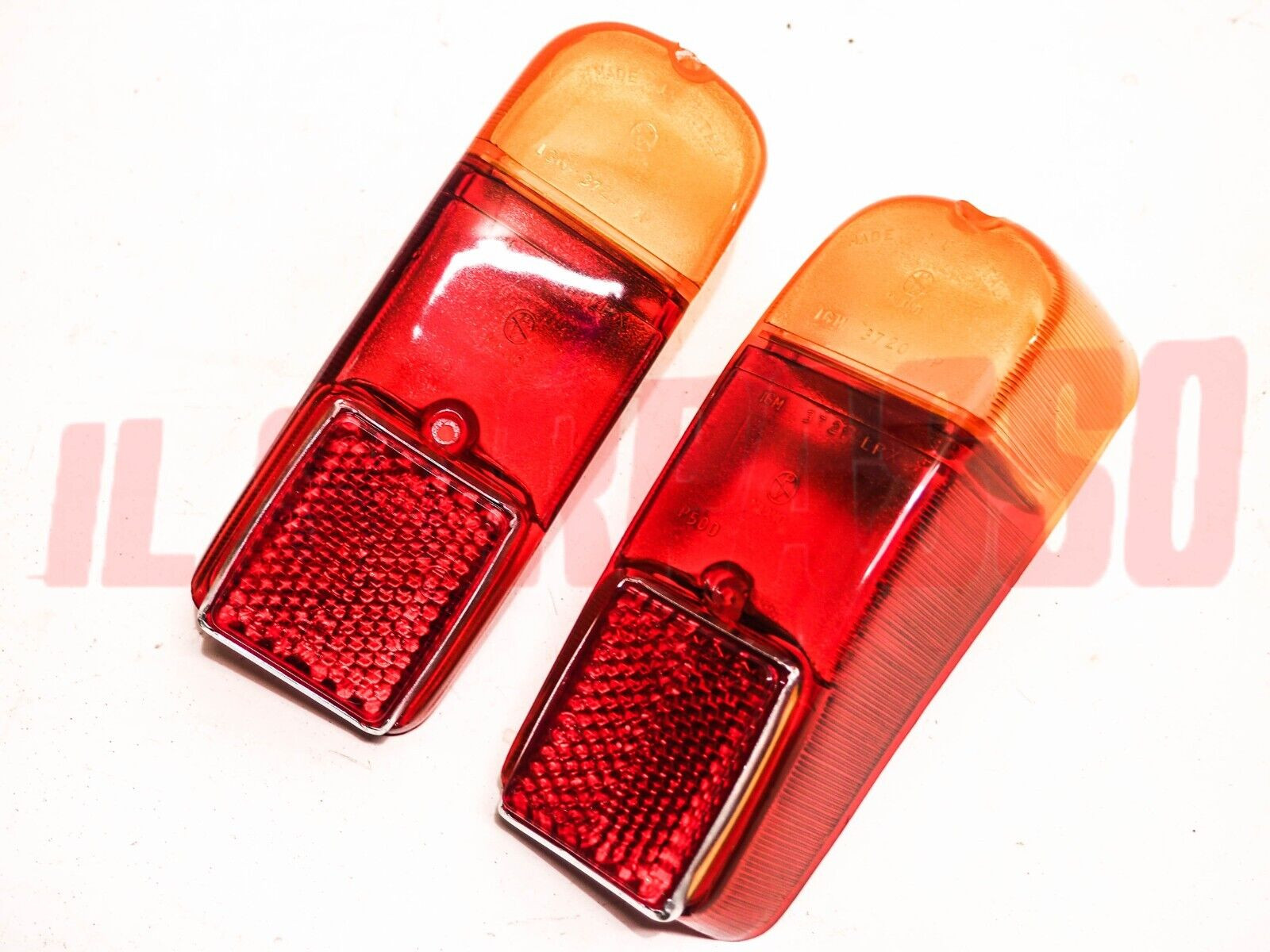 PLASTICHE + CATARIFRANGENTI FANALI FARI POSTERIORI FIAT 500 D - 600 D MULTIPLA