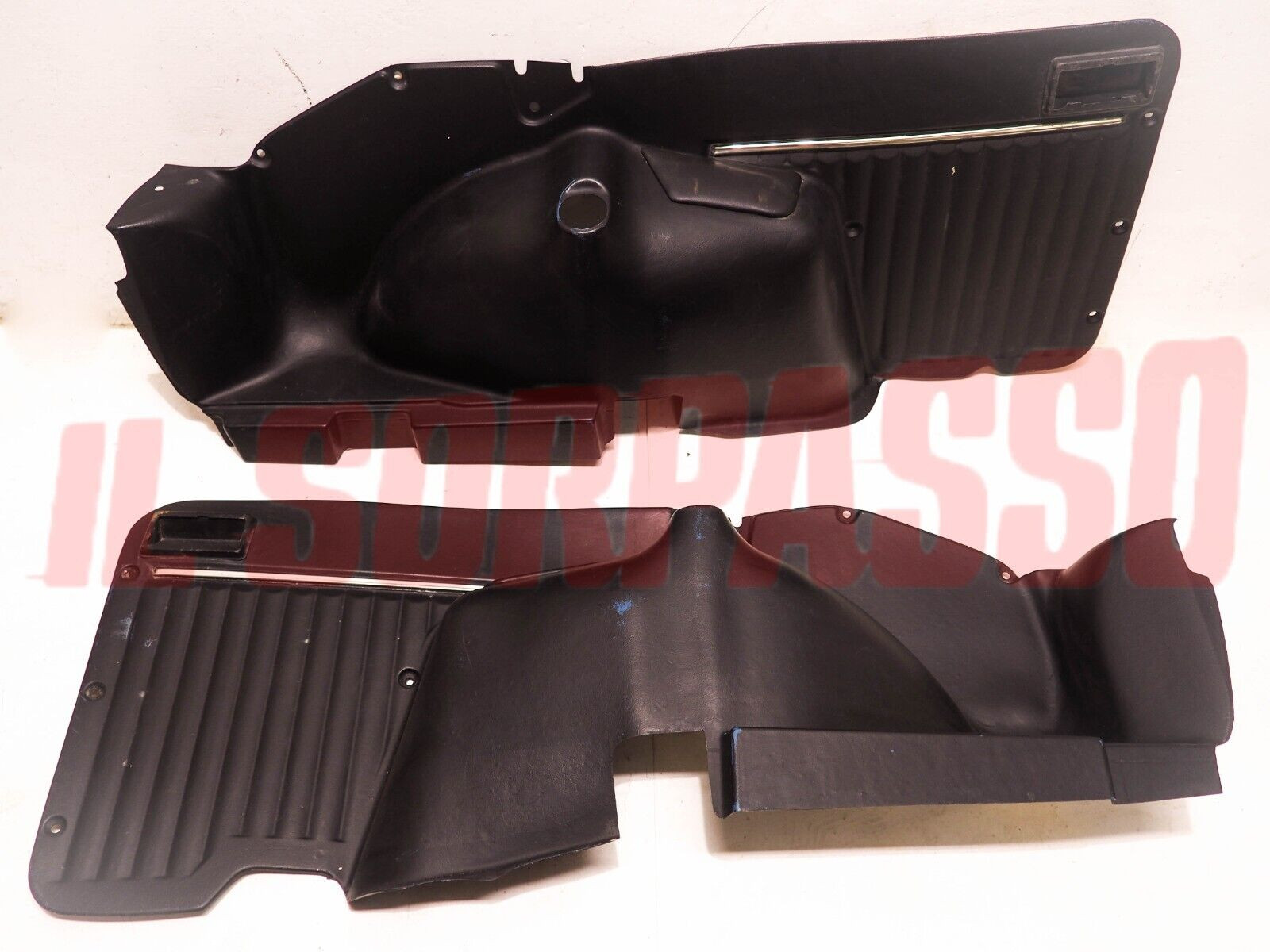 PANNELLI POSTERIORI DESTRO SINISTRO AUTOBIANCHI A112 ABARTH ELEGANT NERI + BORDO