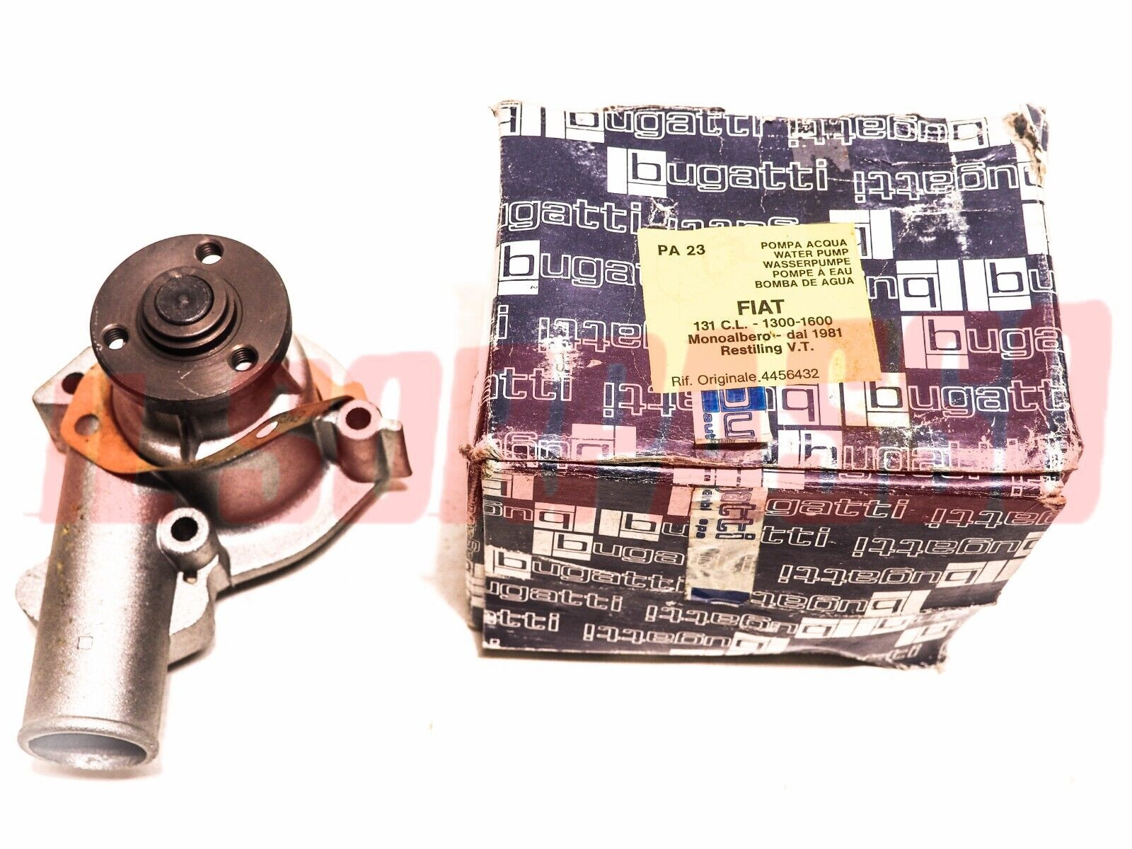 POMPA ACQUA MOTORE FIAT 131 CL 1300 - 1600 cc  MONOALBERO ORIGINALE 4456432