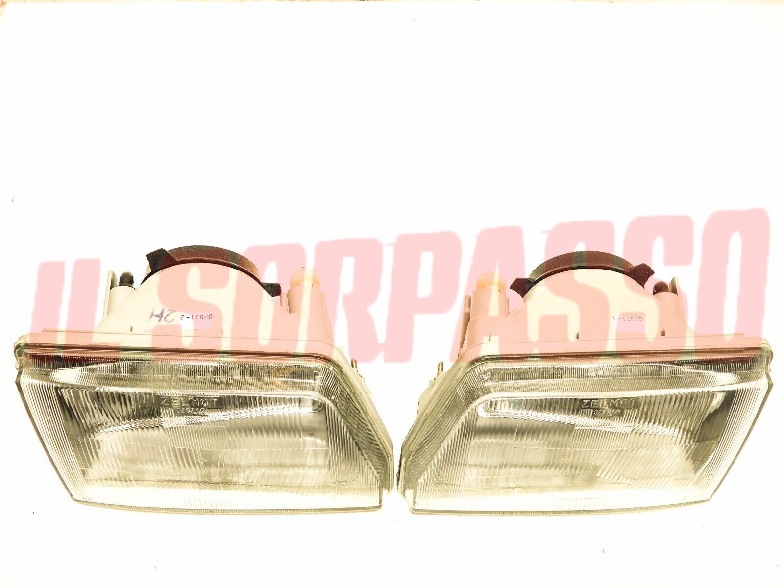 GRUPPI OTTICI FANALI FARI ANTERIORI DESTRO SINISTRO FIAT NUOVA CINQUECENTO