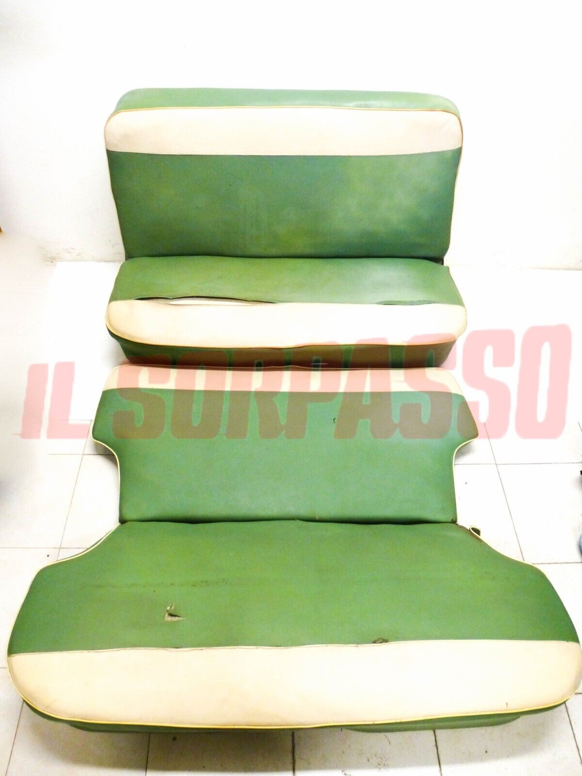 TAPPEZZERIA INTERNA SEDILI ANTERIORI + POSTERIORI FIAT 1100 103 BAULETTO E TV