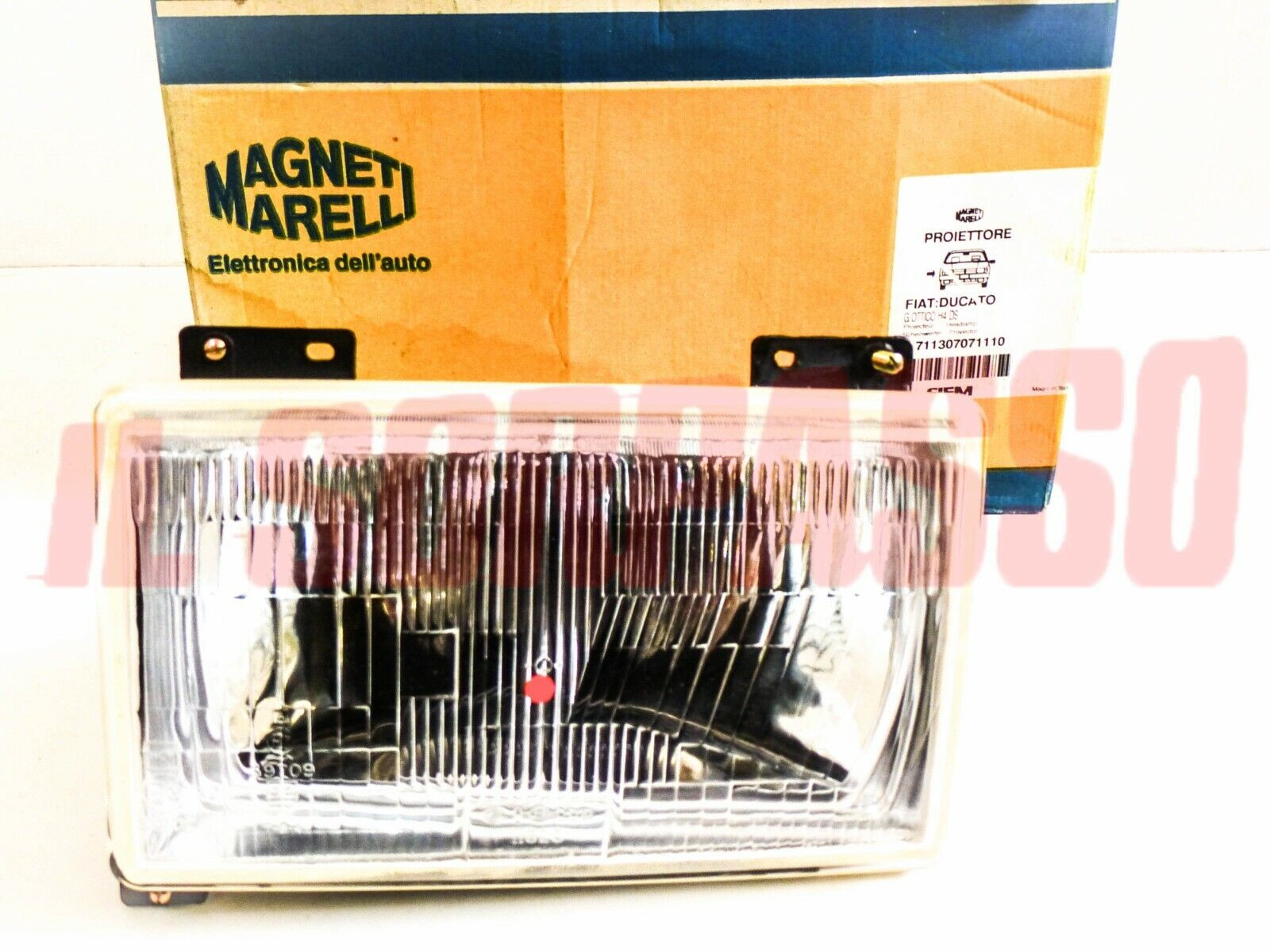 GRUPPO OTTICO FANALE FARO DESTRO FIAT DUCATO DAL 1981 AL 94 ORIGINALE SIEM H4