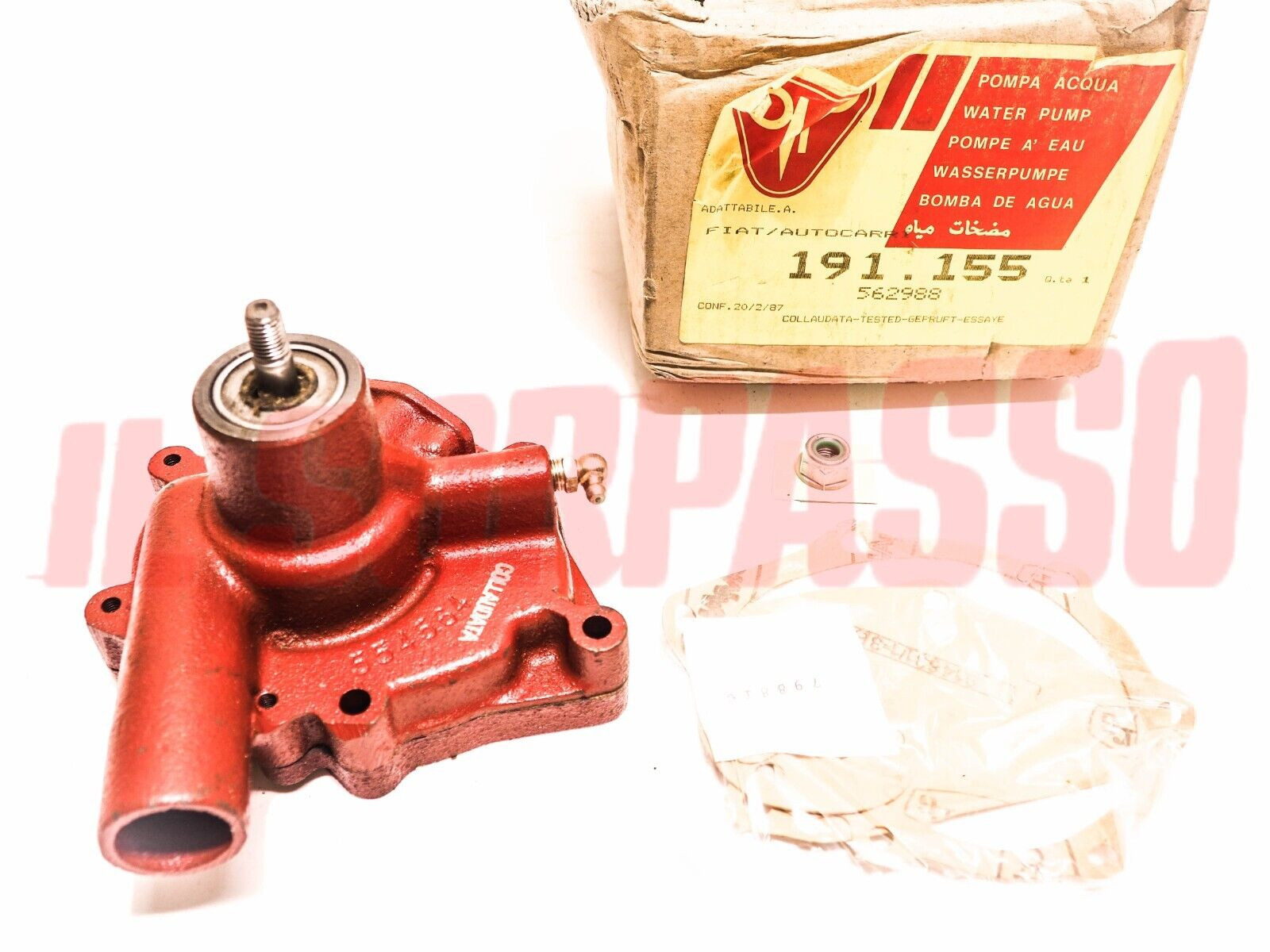 POMPA ACQUA MOTORE TRATTORE 25C 311C 312C ORIGINALE 562988