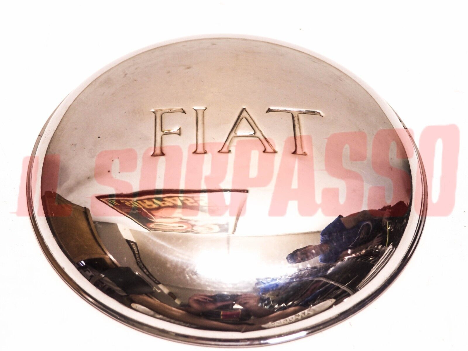 COPPA BORCHIA CERCHIO FUORISERIE RUOTA CROMATA FIAT TOPOLINO 500 A + B + C