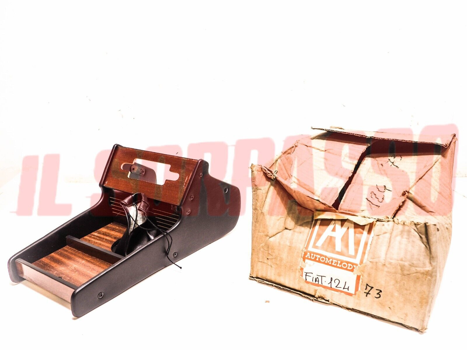 MOBILETTO TUNNEL CONSOLLE PORTA RADIO + CUFFIA CAMBIO FIAT 124 BERLINA DAL 1973