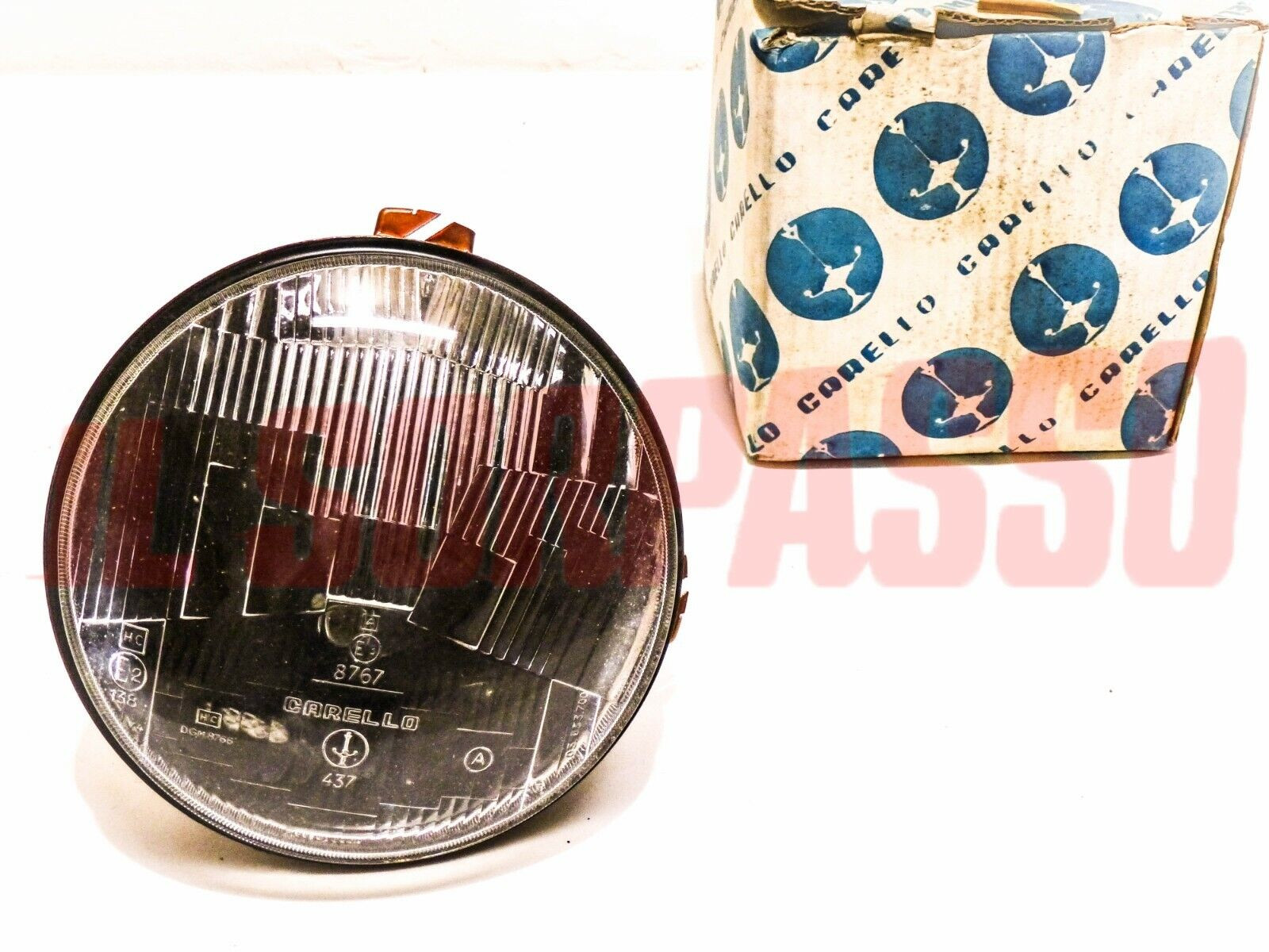 GRUPPO OTTICO FANALE FARO CARELLO JODIO FIAT 128 BERLINA DA APRILE 71 + RALLY