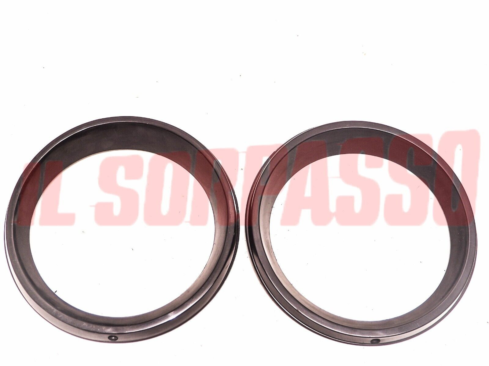 CERCHI CORNICI FARO DESTRO SINISTRO AUTOBIANCHI A112 ABARTH 58 HP NERE