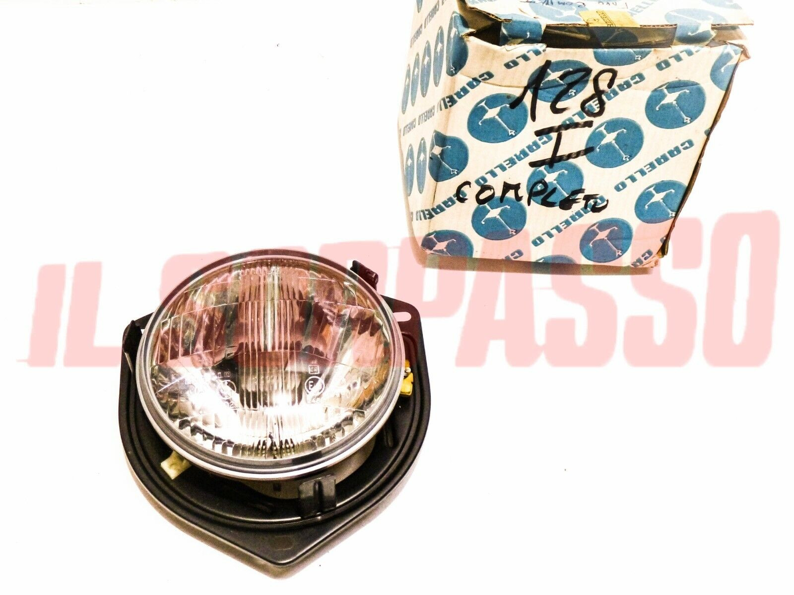 GRUPPO OTTICO FANALE + SEDE FARO CARELLO FIAT 128 BERLINA FINO MARZO 71 
