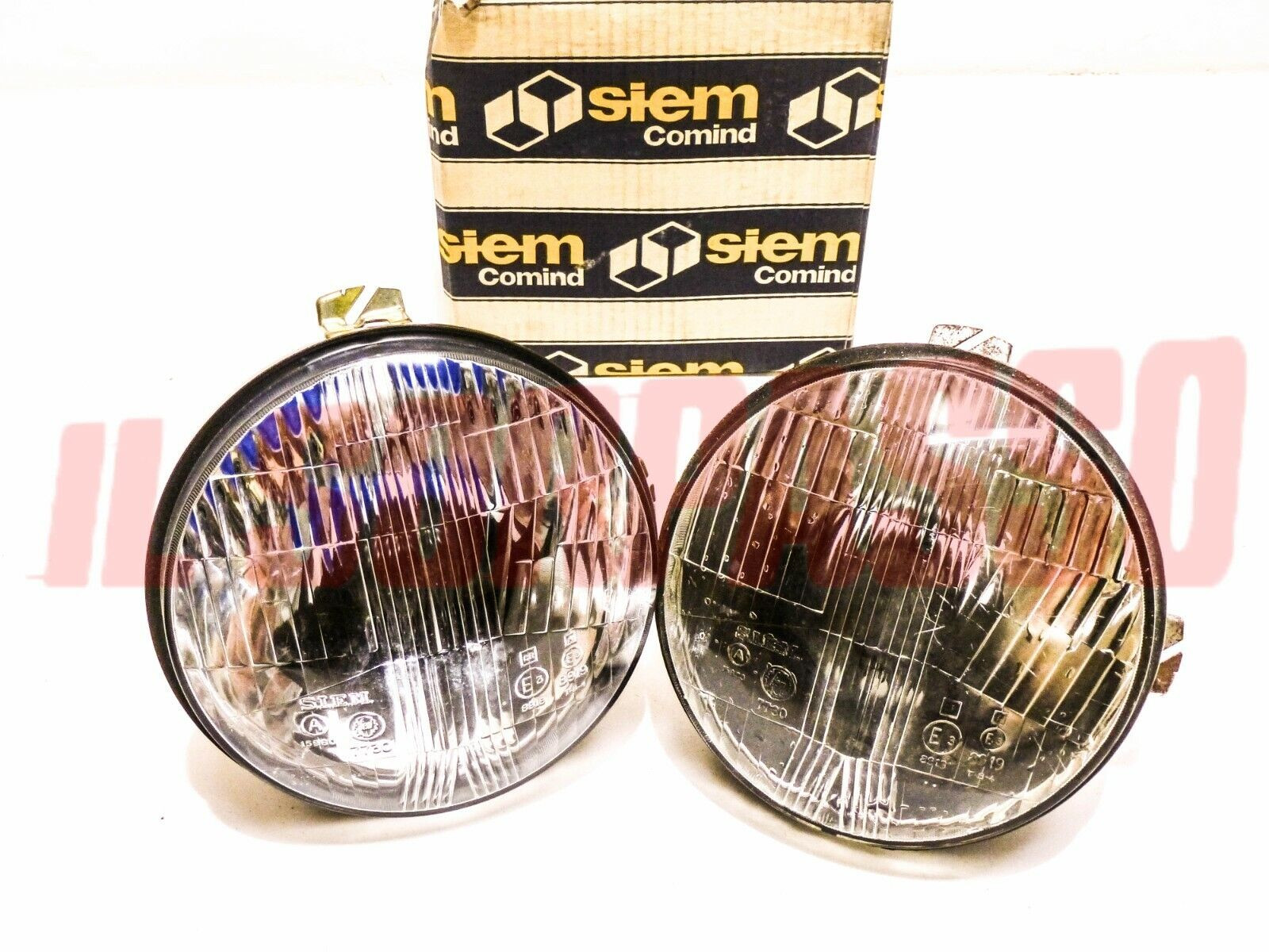 GRUPPI OTTICI FANALI FARI FIAT 128 BERLINA DA APRILE 71 + RALLY SIEM