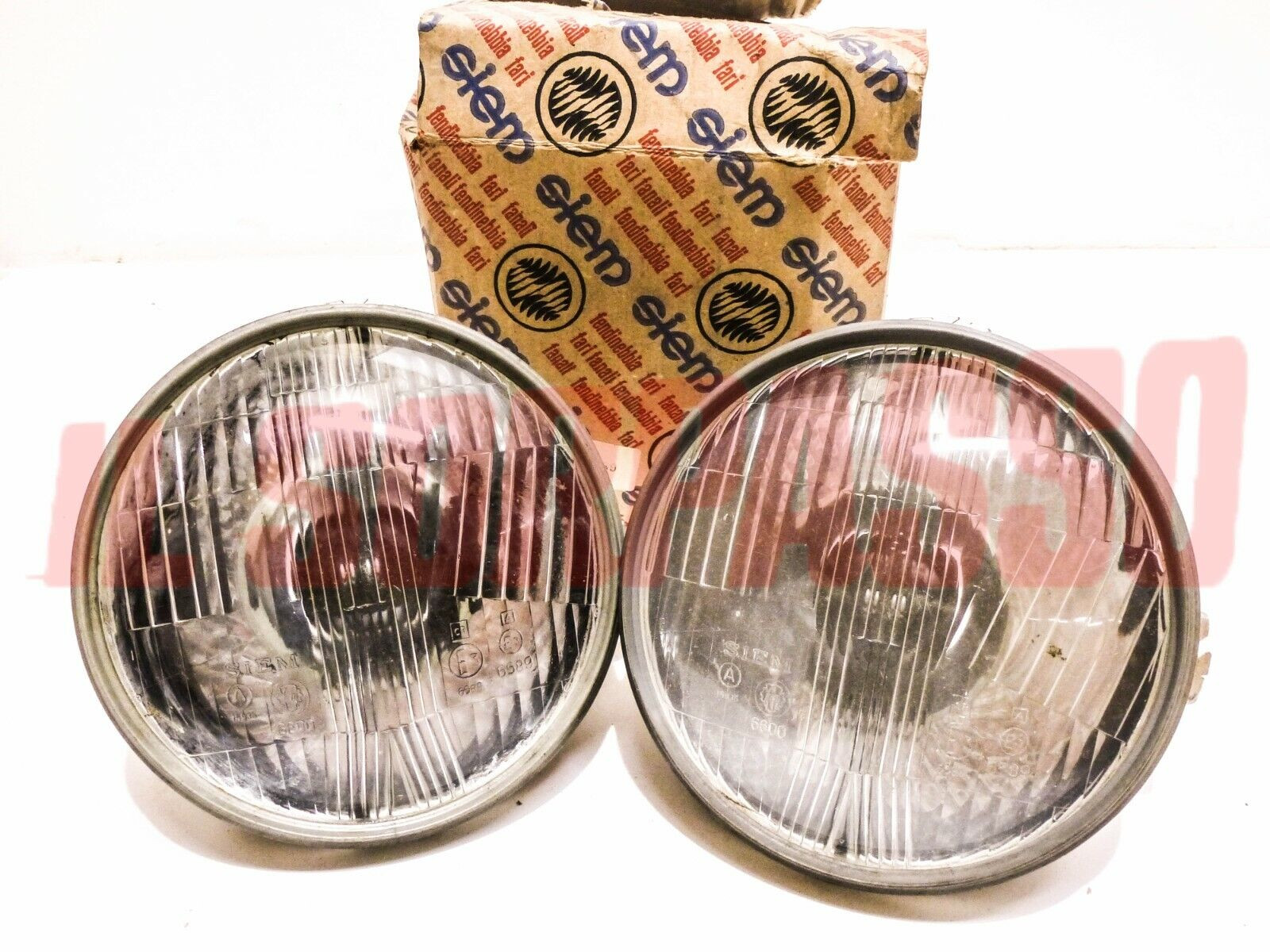 GRUPPI OTTICI FANALI FARI FIAT 128 BERLINA FINO A MARZO 1971 ORIGINALI SIEM