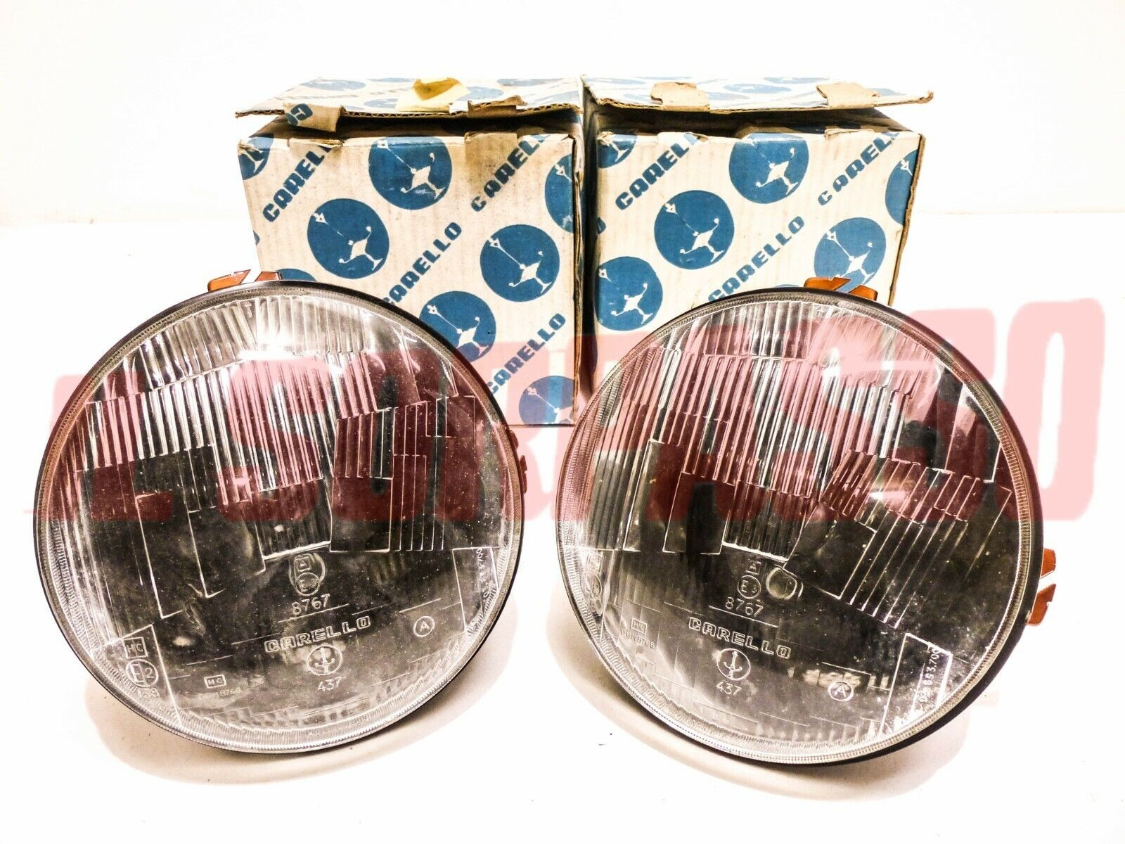 GRUPPI OTTICI FANALI FARI CARELLO JODIO FIAT 128 BERLINA DA APRILE 71 + RALLY