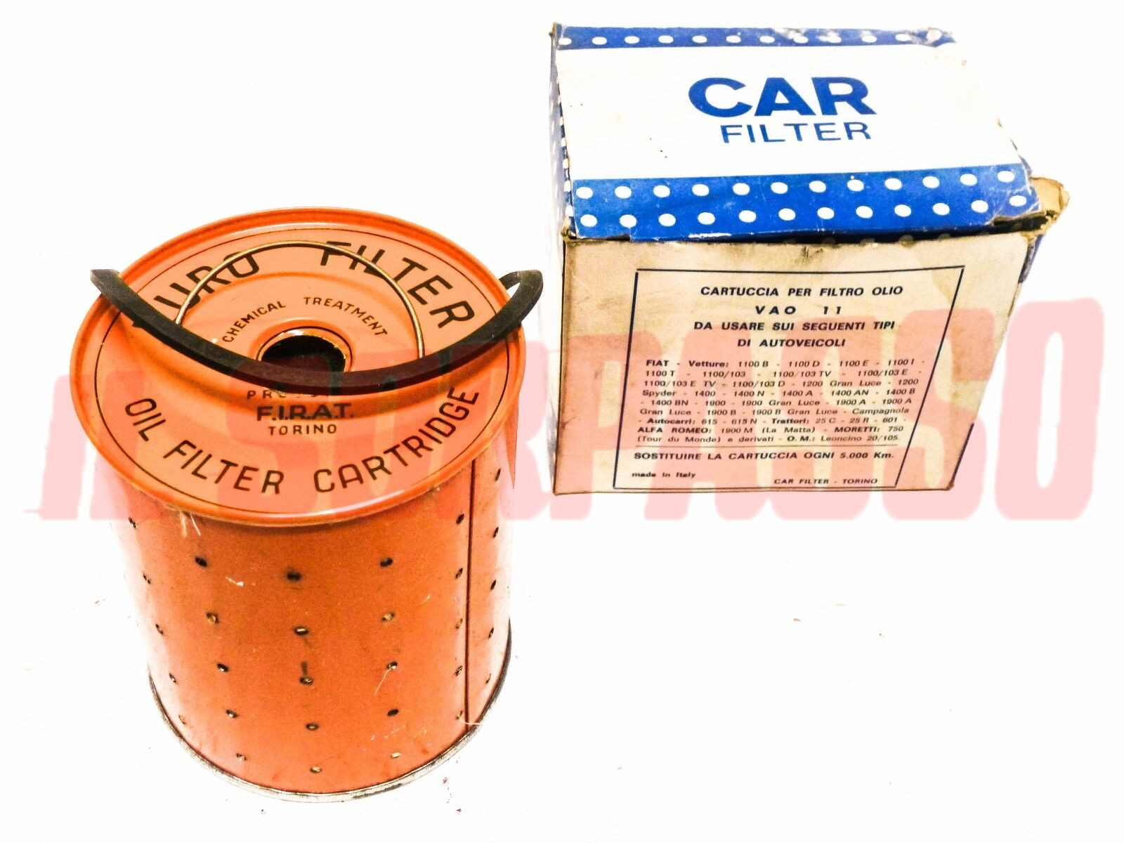 FILTRO OLIO FIAT 1100 B E 103 TV 1200 1400 1900 CAMPAGNOLA ORIGINALE 