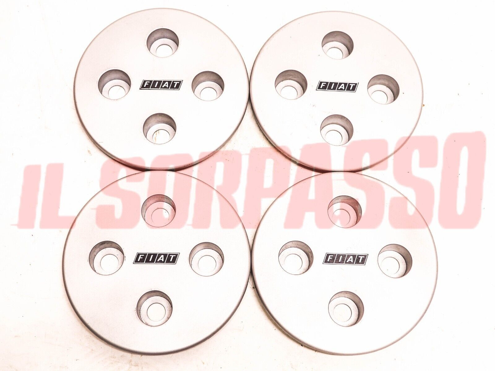 COPPE RUOTA BORCHIE COPRI MOZZO GRIGIE FIAT RITMO 1982 ORIGINALI