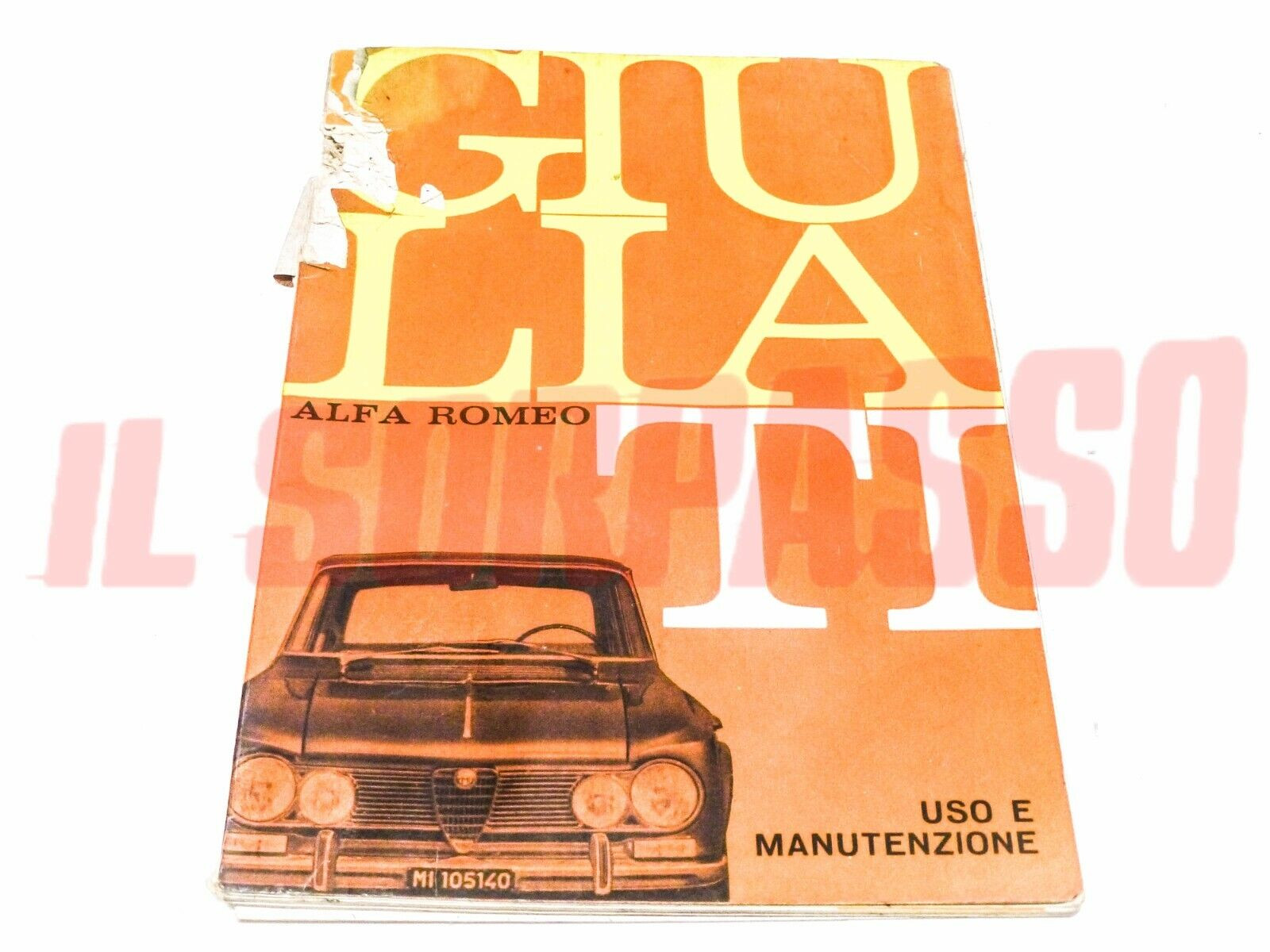LIBRETTO USO E MANUTENZIONE ALFA ROMEO GIULIA TI ORIGINALE GENNAIO 1966