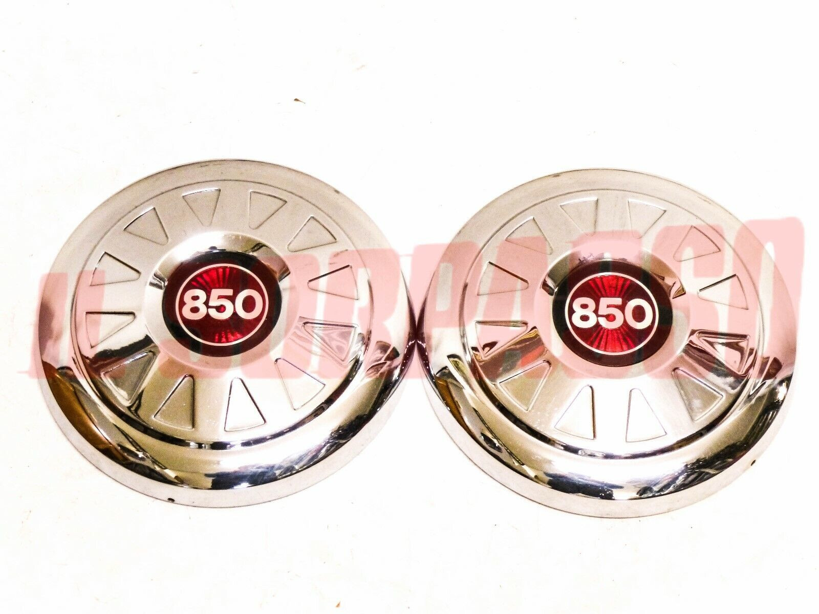 2 COPPE RUOTA BORCHIE CERCHI 12 FIAT 850 BERLINA - T - PULMINO FAMILIARE