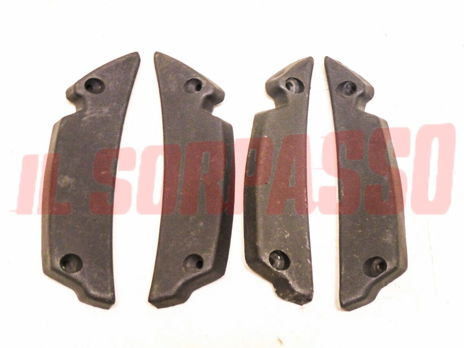 4 ANGOLARI TERMINALI PARAURTI ANTERIORE POSTERIORE FIAT 128 BERLINA CL ORIGINALI