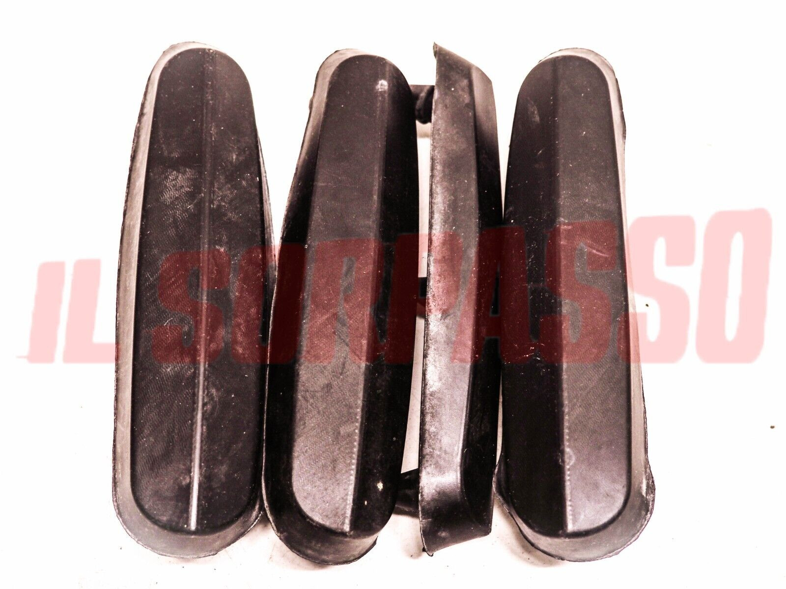 GOMME ROSTRI PARAURTI ANTERIORE + POSTERIORE AUTOBIANCHI BIANCHINA BERLINA