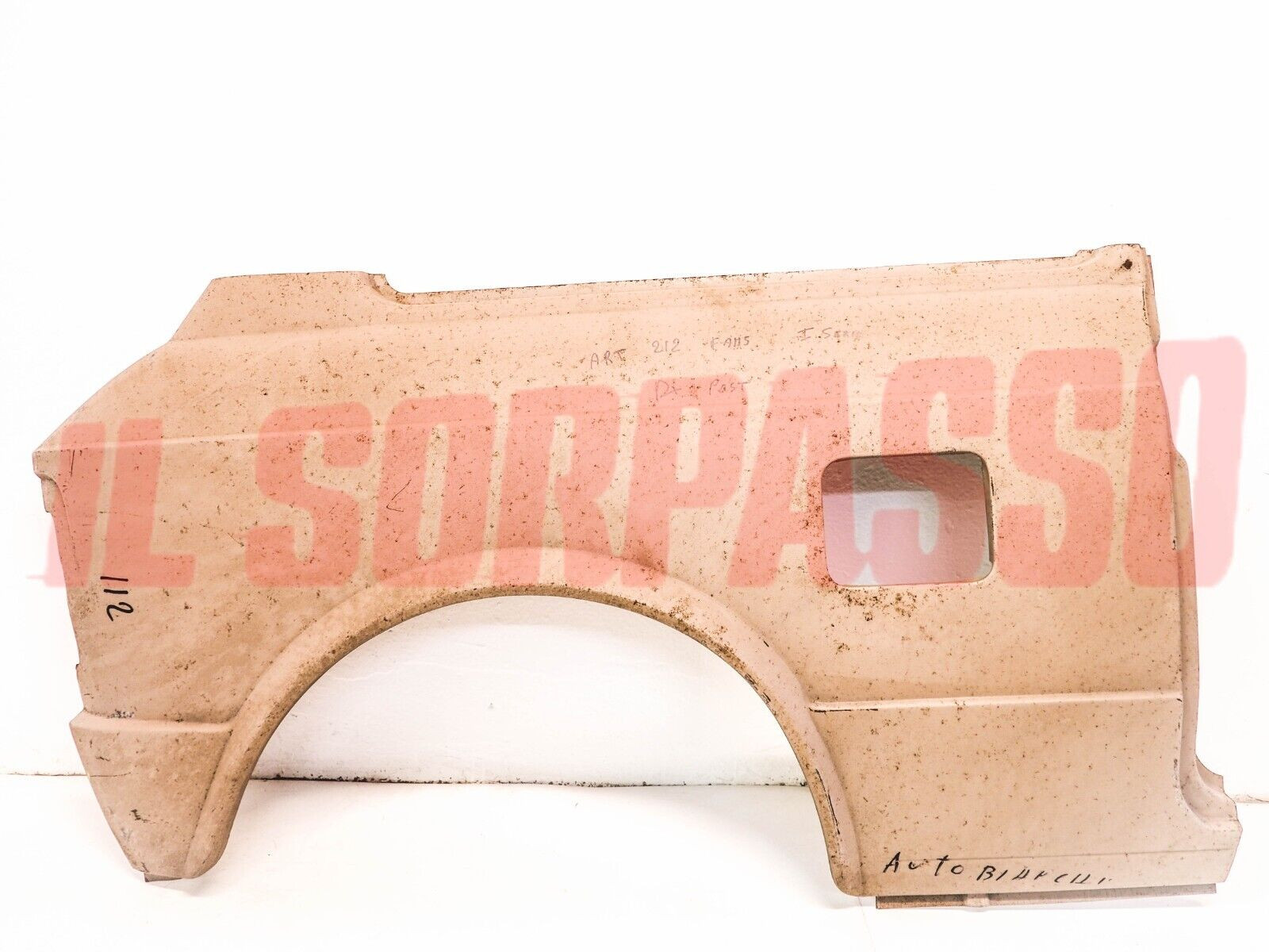 PARAFANGO FIANCO POSTERIORE DESTRO AUTOBIANCHI A112 1 SERIE ABARTH CON 1 RIGA