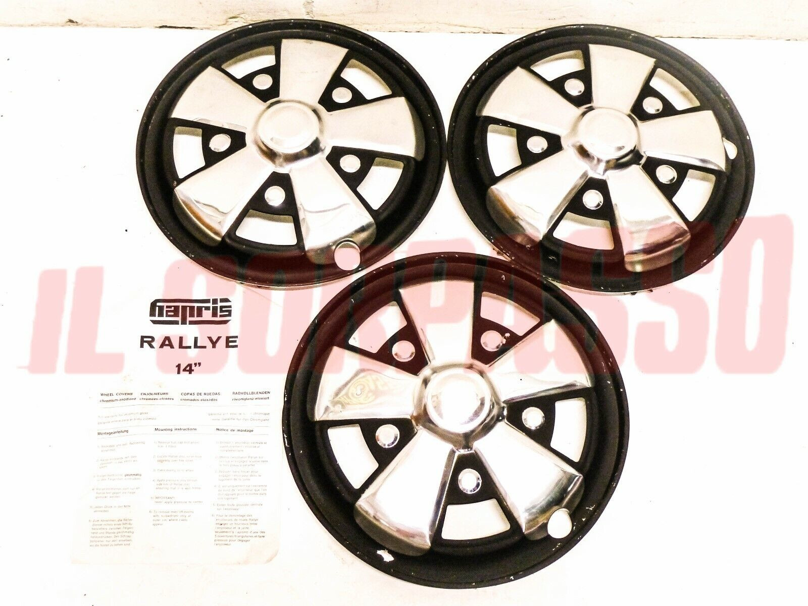 BORCHIE COPRI CERCHI ACCESSORI 14 POLLICI VARIE APPLICAZIONI 3 PZ.