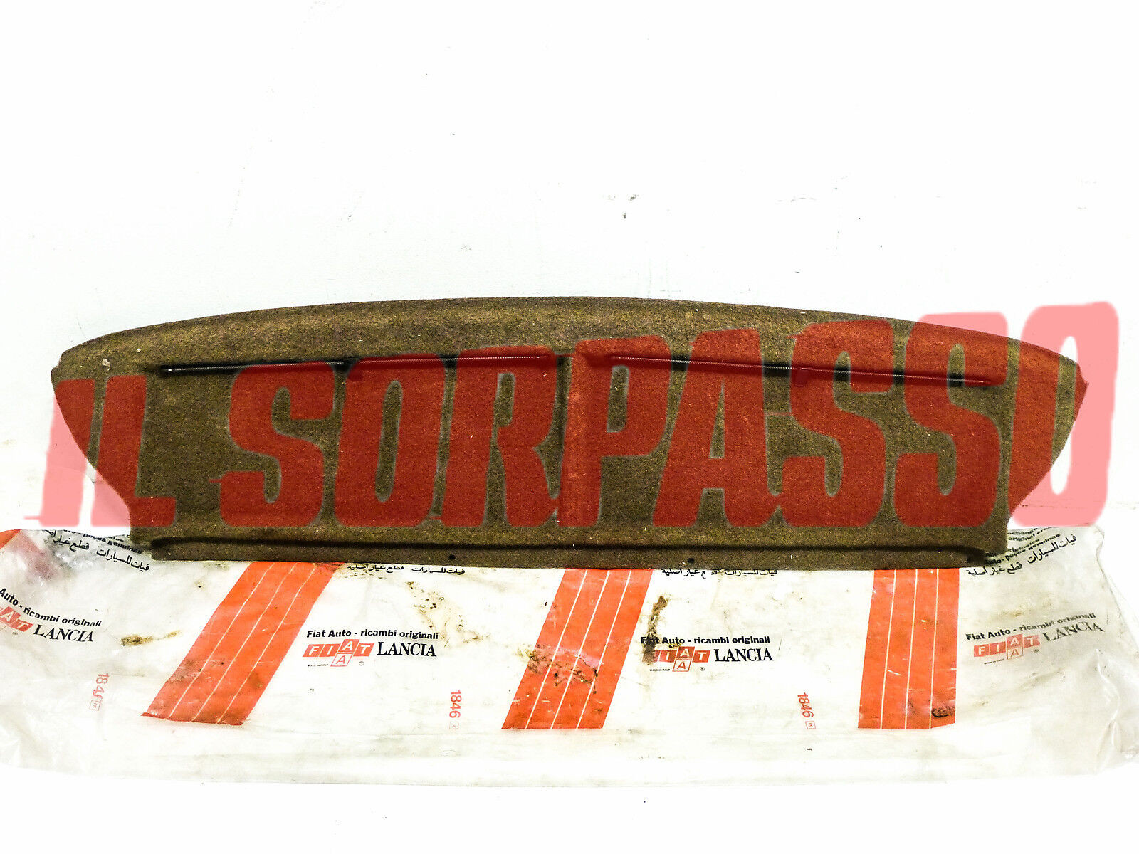 CAPPELLIERA RIPIANO MENSOLA POSTERIORE CON TENDINE FIAT ARGENTA MARRONE ORIGINAL