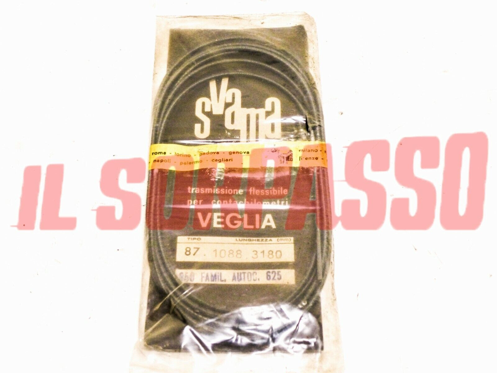 CAVO CORDA FILO CONTACHILOMETRI FIAT 850 FAMILIARE 3180 MM ORIGINALE