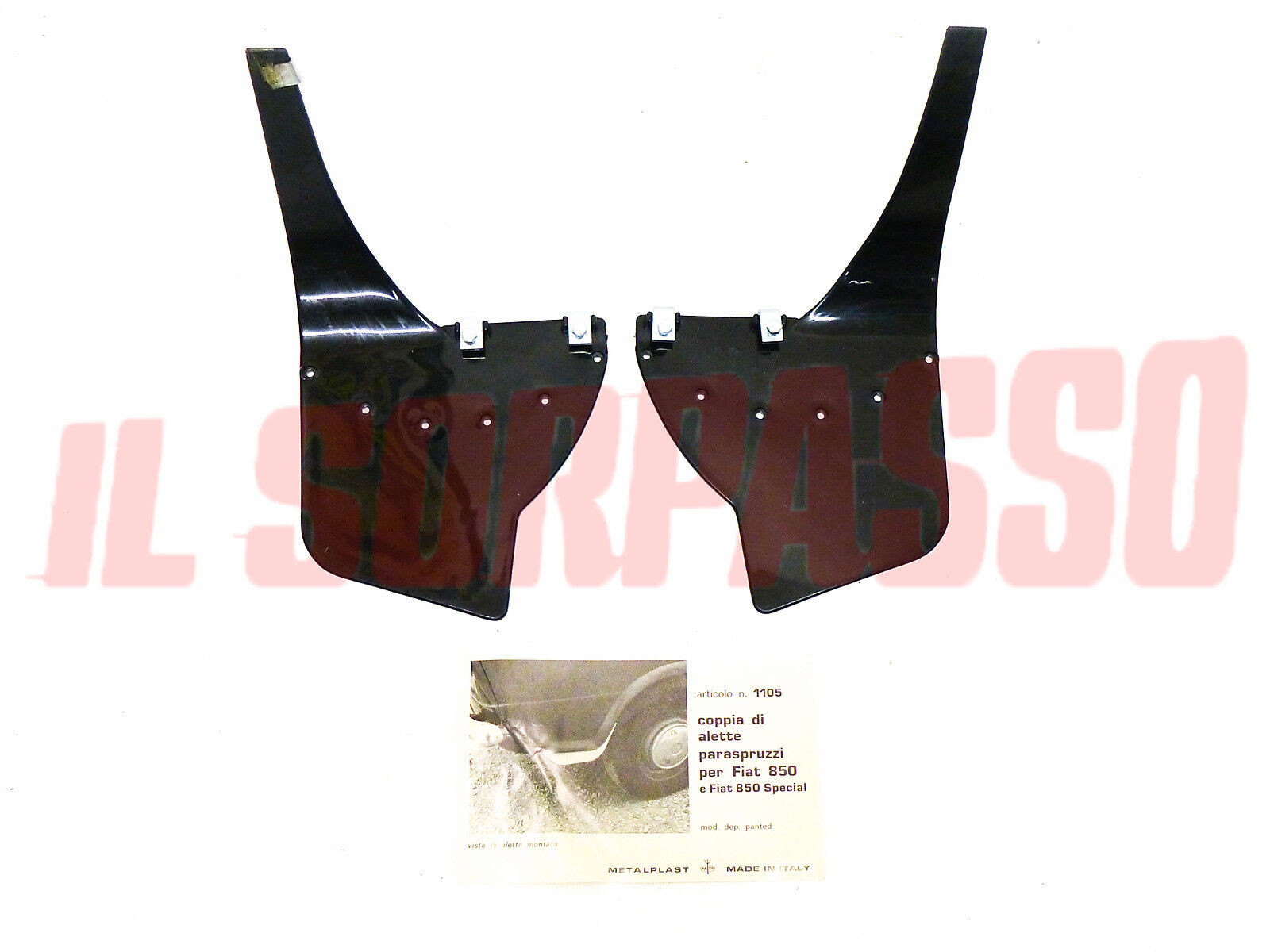 PARASPRUZZI ALETTE PARAFANGHI POSTERIORI FIAT 850 BERLINA SPECIAL