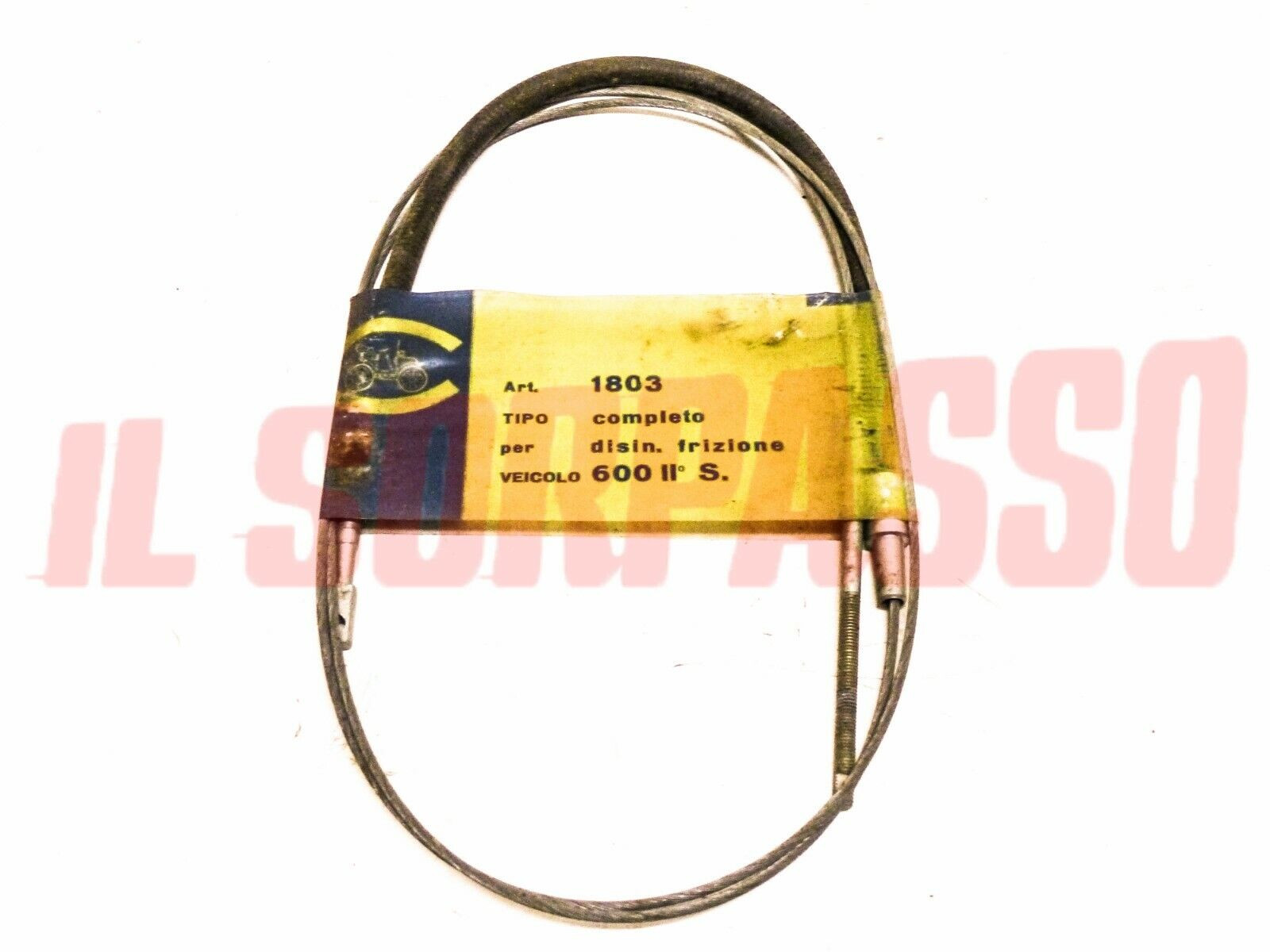 CAVO CORDA DISINNESTO FRIZIONE FIAT 600 D 2 SERIE ORIGINALE