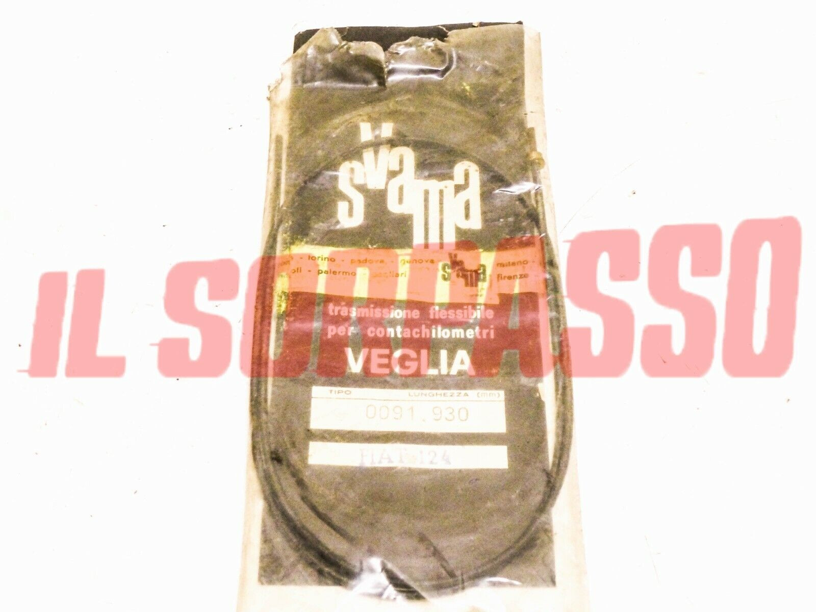 CAVO CORDA FILO CONTACHILOMETRI FIAT 124  LUNGHEZZA 930 MM ORIGINALE